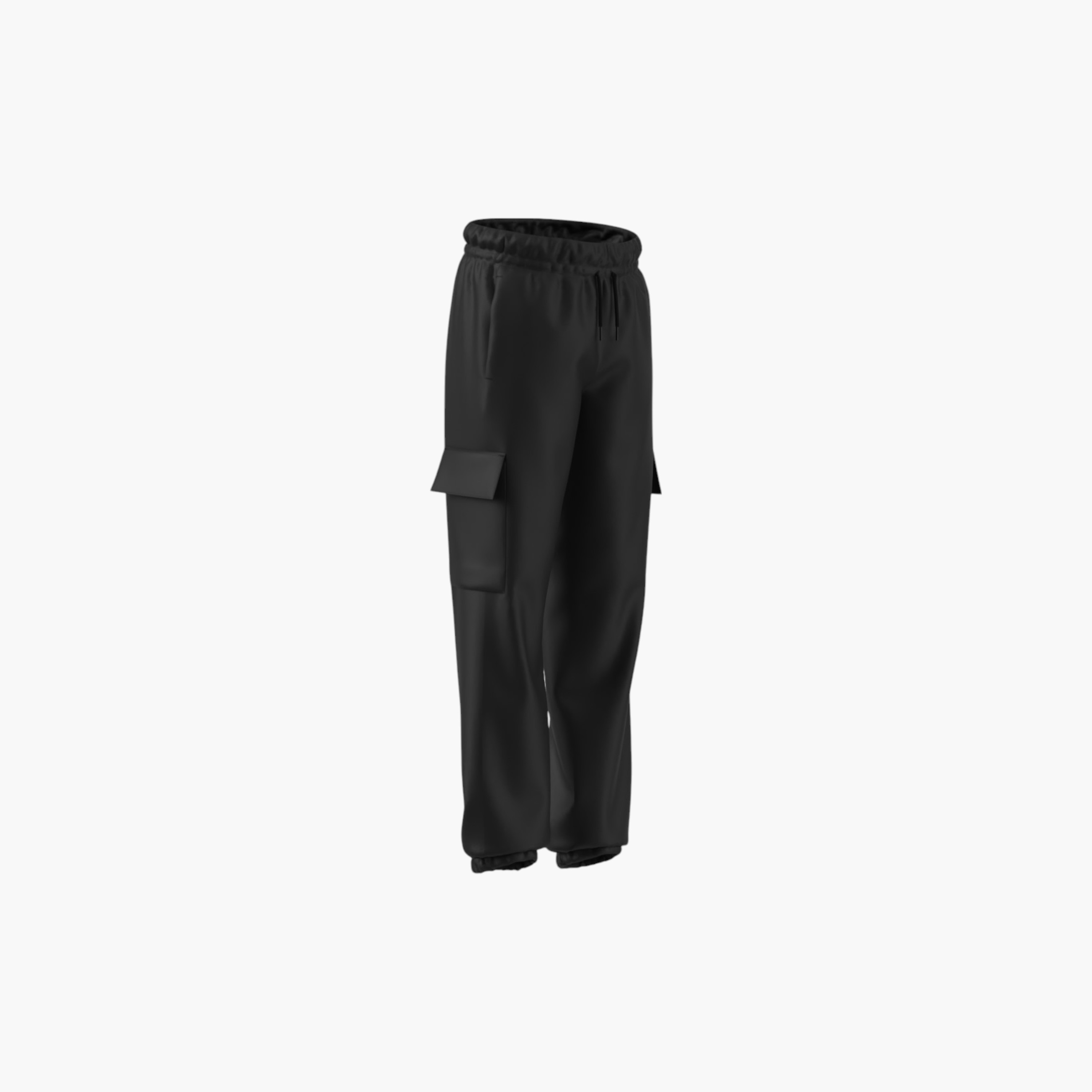 adidas Solid Cargo Pants with Elasticated Waistband and Pockets-boys-clothing-sportswear-bottoms-image-3