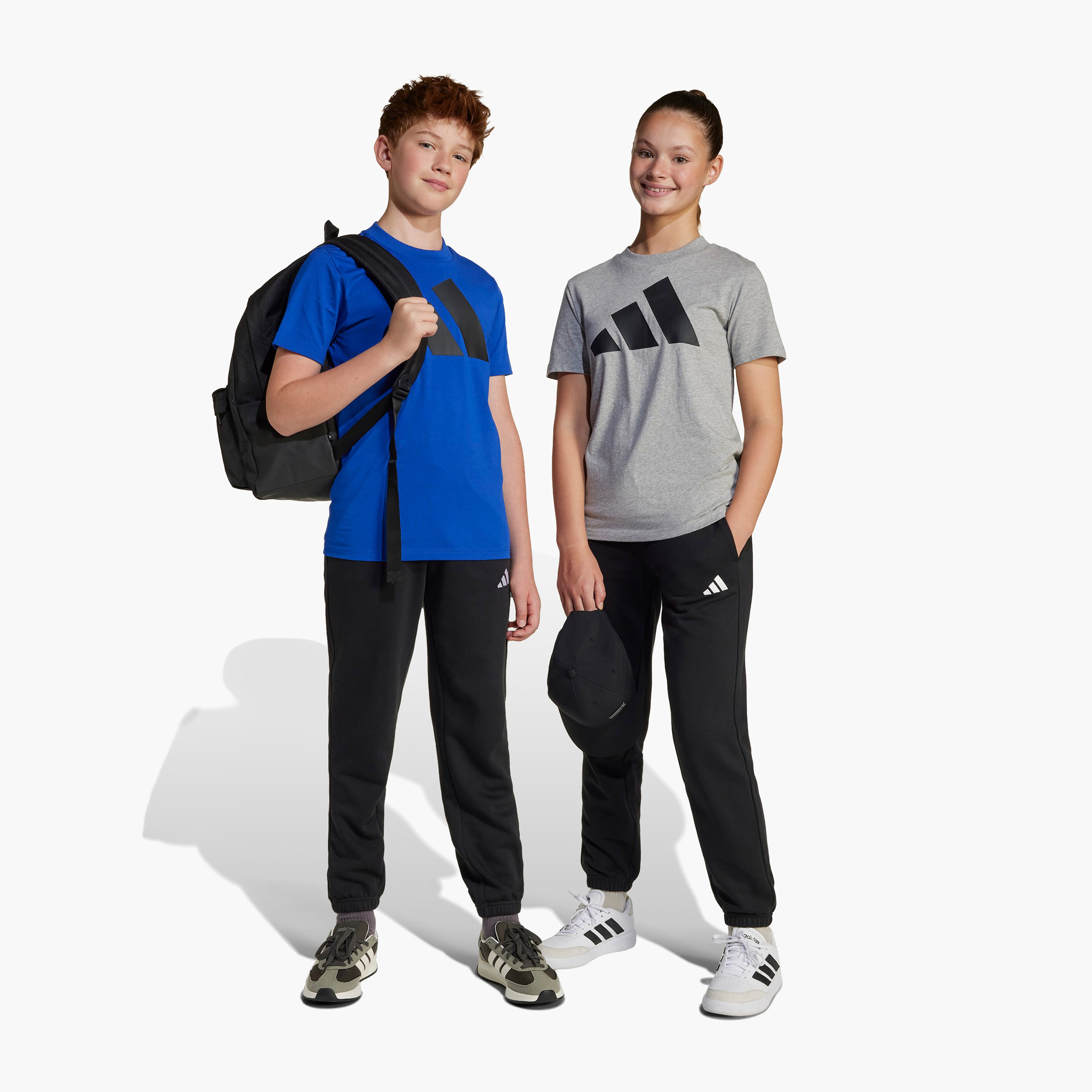 بنطلون رياضي بطبعات شعار مع رباط إغلاق من أديداس-boys-clothing-bottoms-joggersandtrackpants-image-2