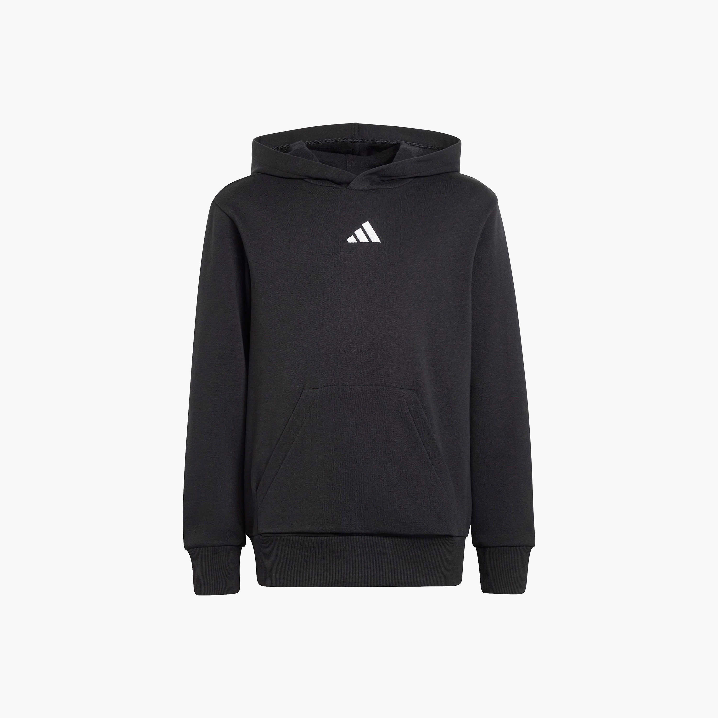 adidas Boys Hooded Sweatshirt with Kangaroo Pocket - Long Sleeves-sports-boys-clothing-tops-image-9