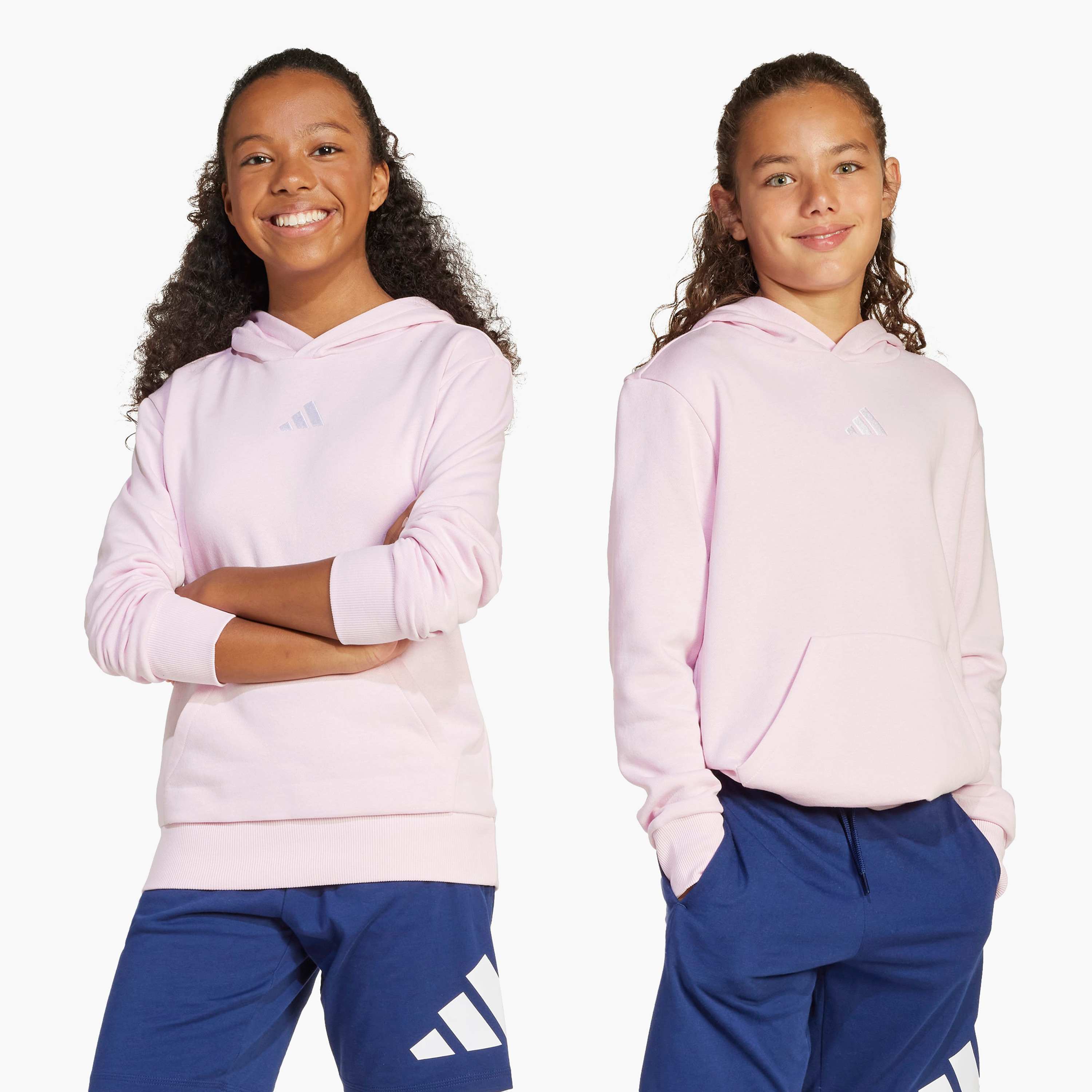 adidas Girls Hooded Sweatshirt with Logo Print - Long Sleeves-girls-clothing-sweatshirts-image-7