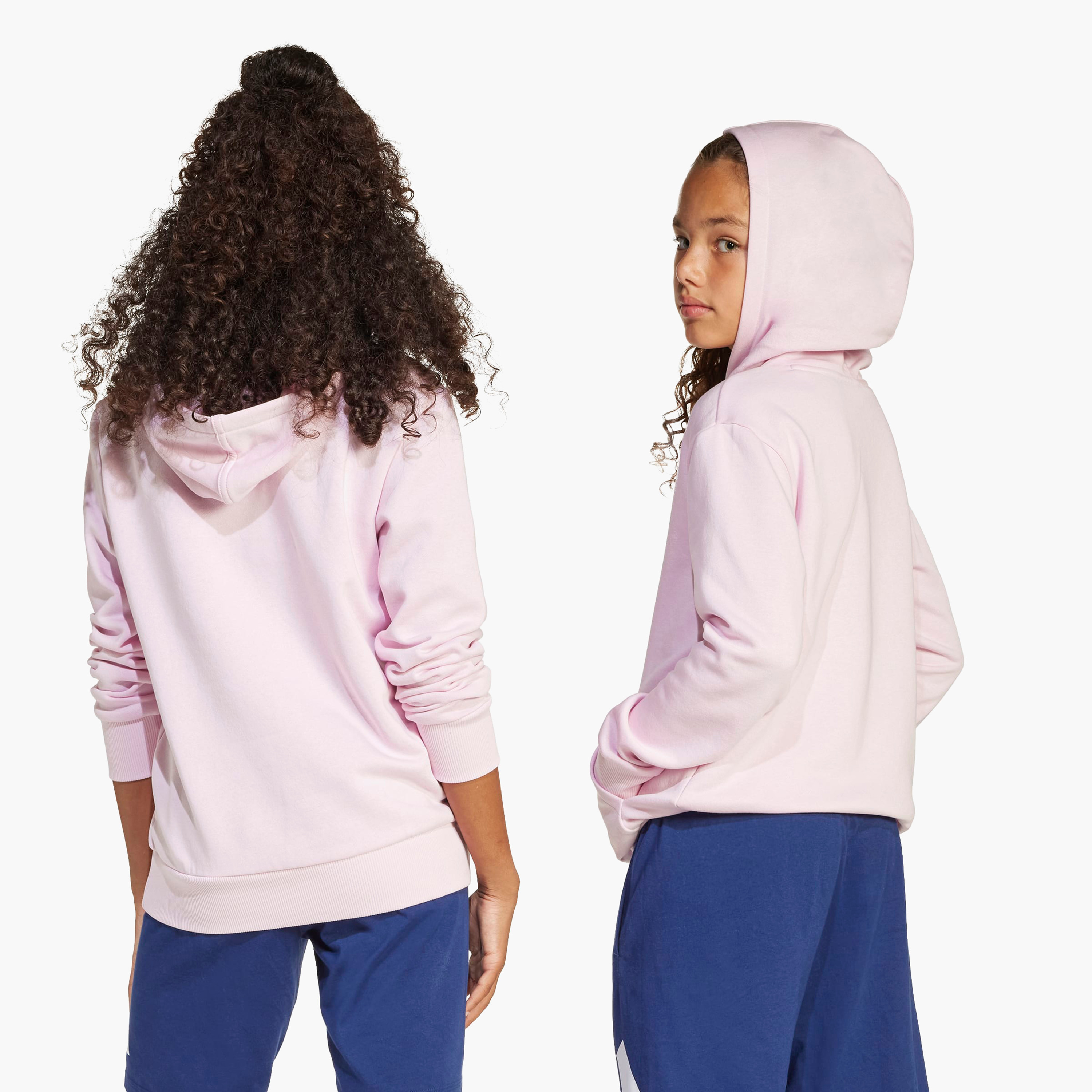 adidas Girls Hooded Sweatshirt with Logo Print - Long Sleeves-girls-clothing-sweatshirts-image-8