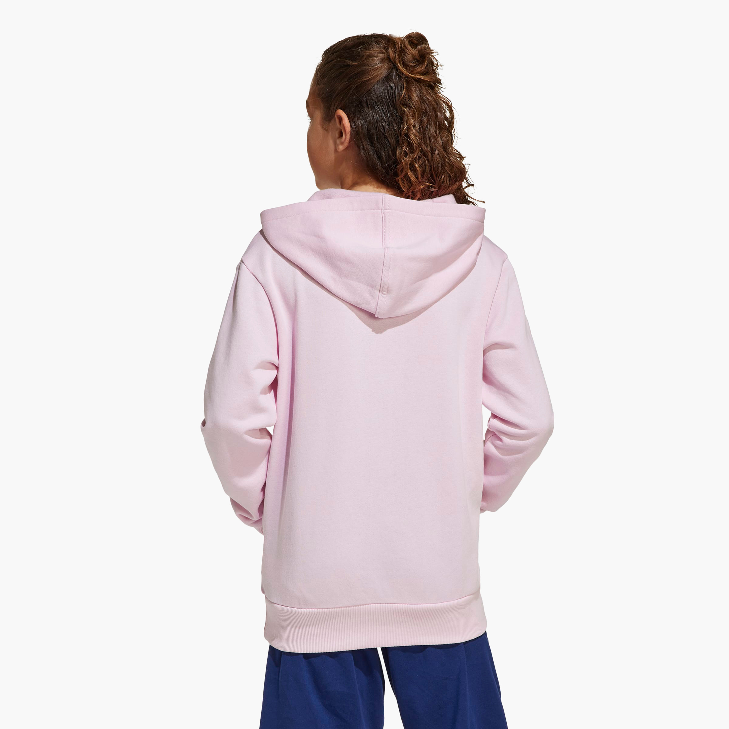 adidas Girls Hooded Sweatshirt with Logo Print - Long Sleeves-girls-clothing-sweatshirts-image-3