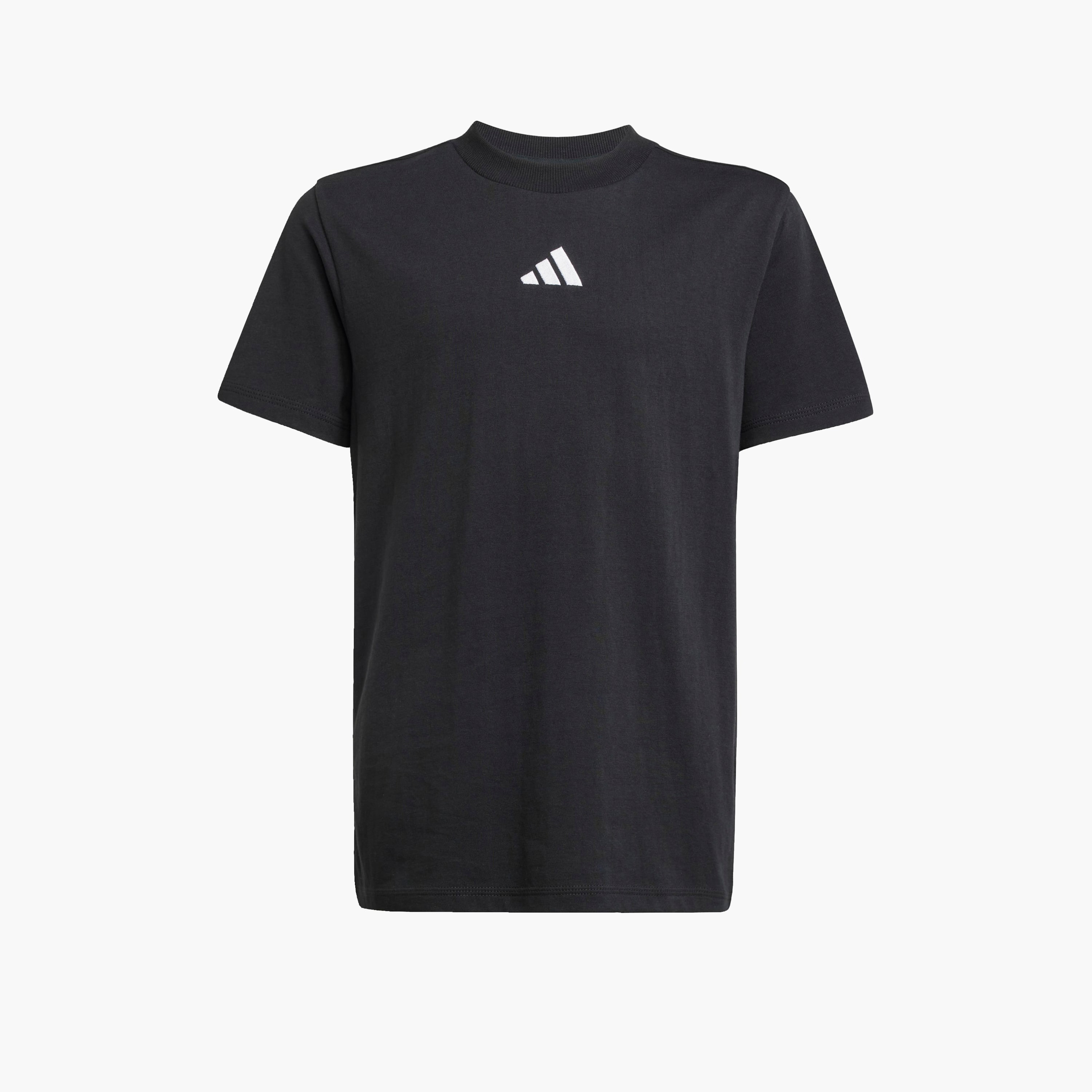 adidas Crew Neck Short Sleeves T-shirt with Logo Print-boys-clothing-sportswear-tops-image-2