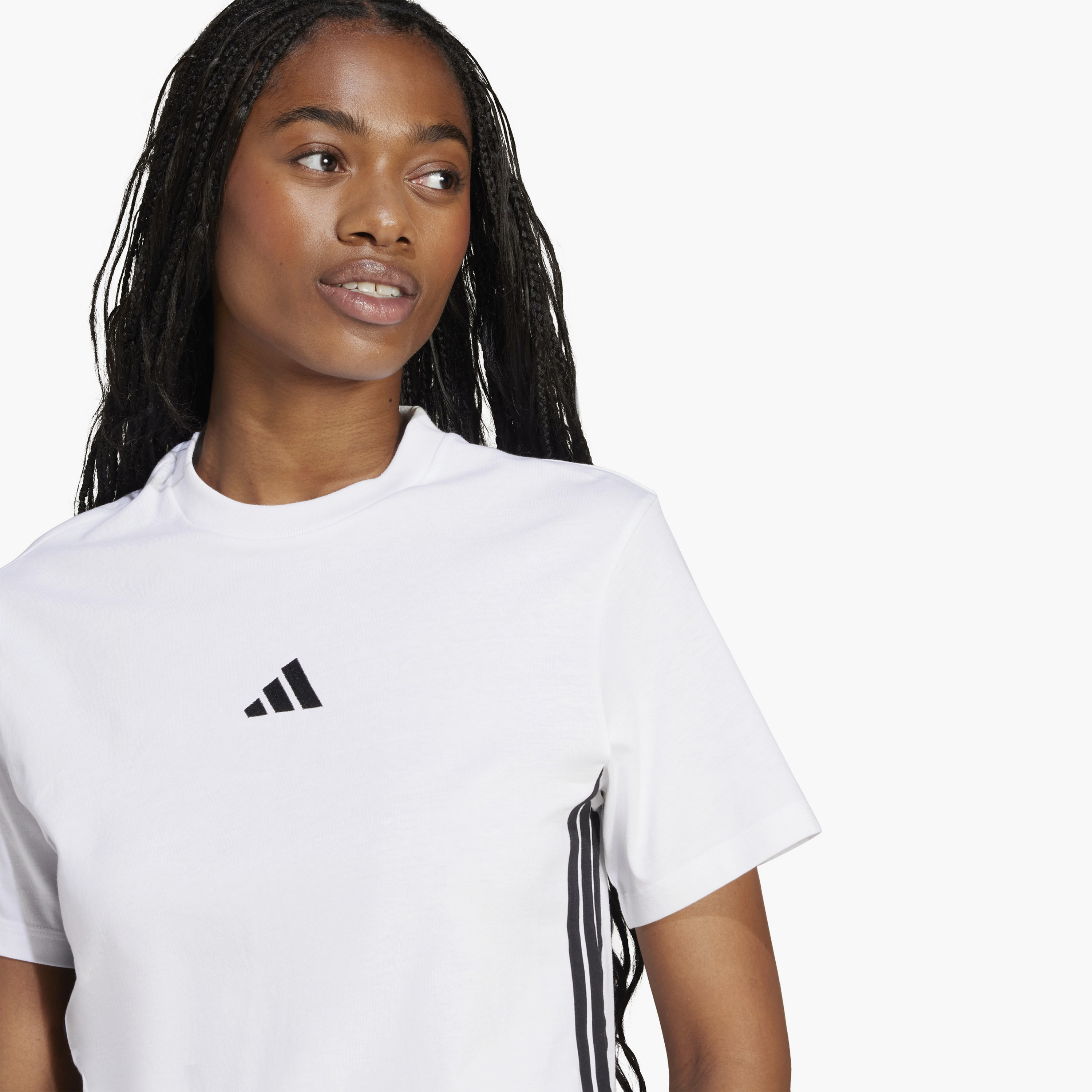 أديداس - تي شيرت رياضي أساسي بثلاثة خطوط - للنساء-sports-women-clothing-tshirtsandvests-image-4