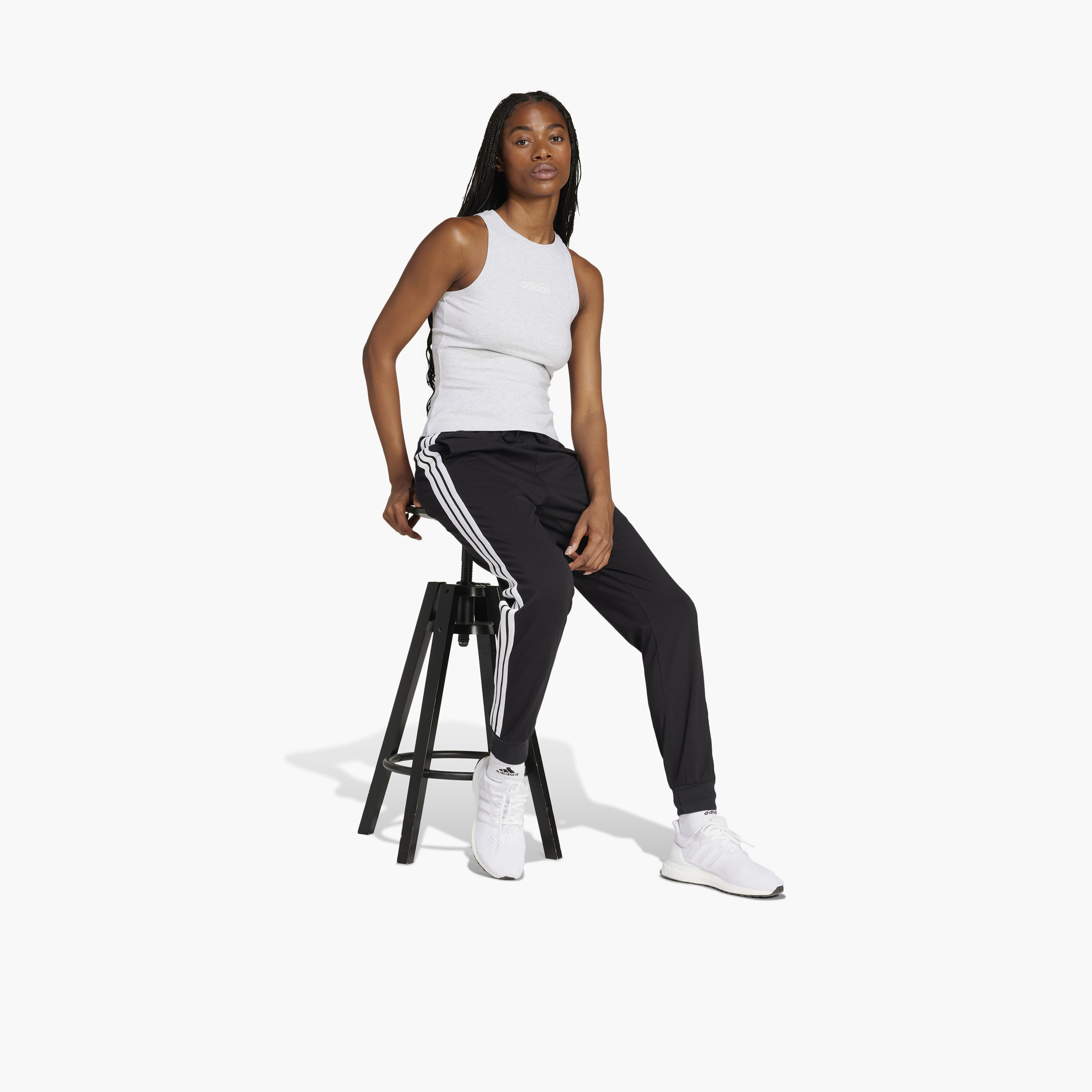 adidas Women's Essentials 3-Stripes Joggers JD0896 | OE-women-clothing-bottoms-joggers-image-2