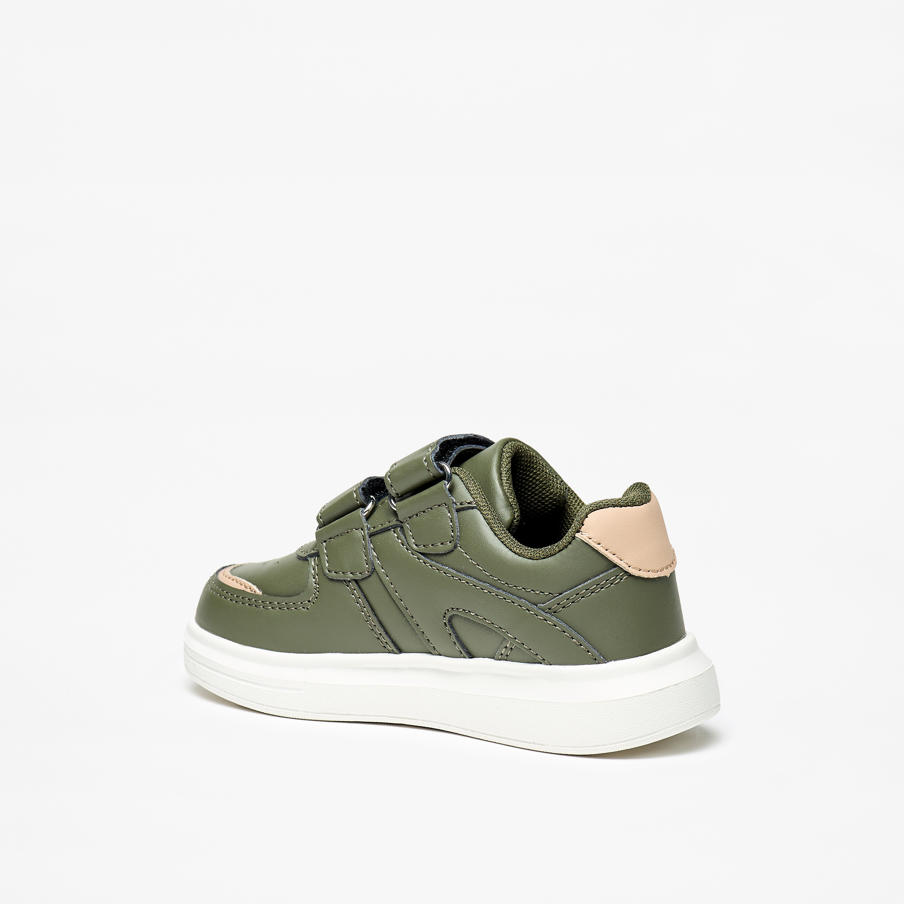 LBL by Shoexpress Panelled Sneakers with Hook and Loop Closure-girls-shoes-sneakers-image-2