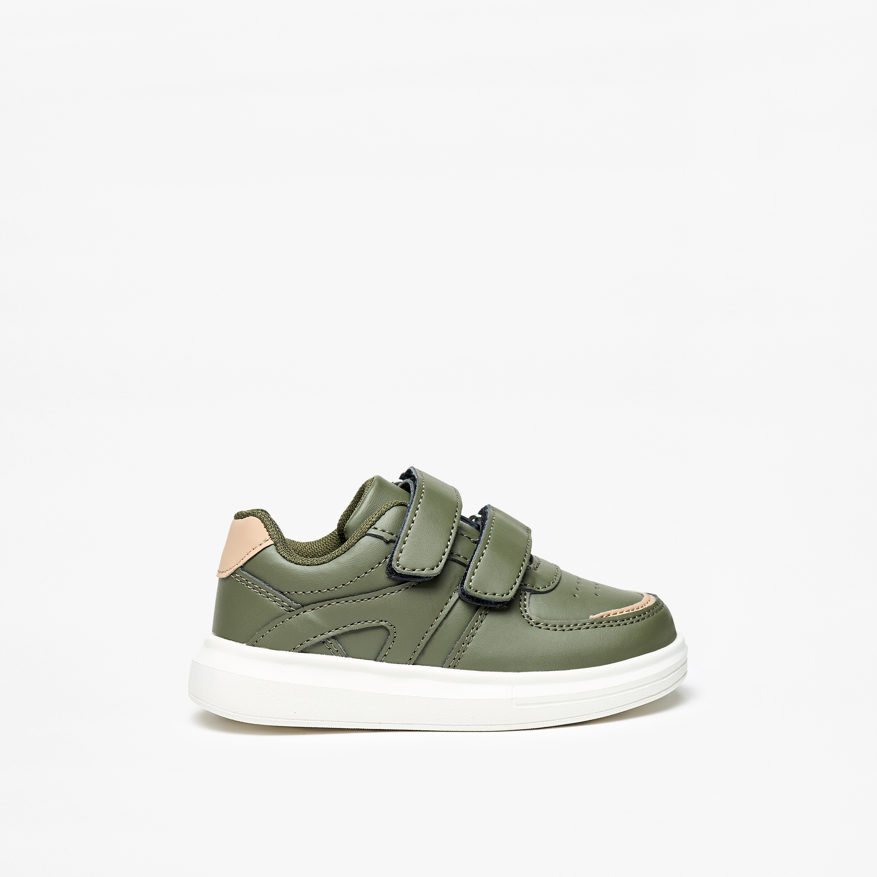 LBL by Shoexpress Panelled Sneakers with Hook and Loop Closure-girls-shoes-sneakers-image-3
