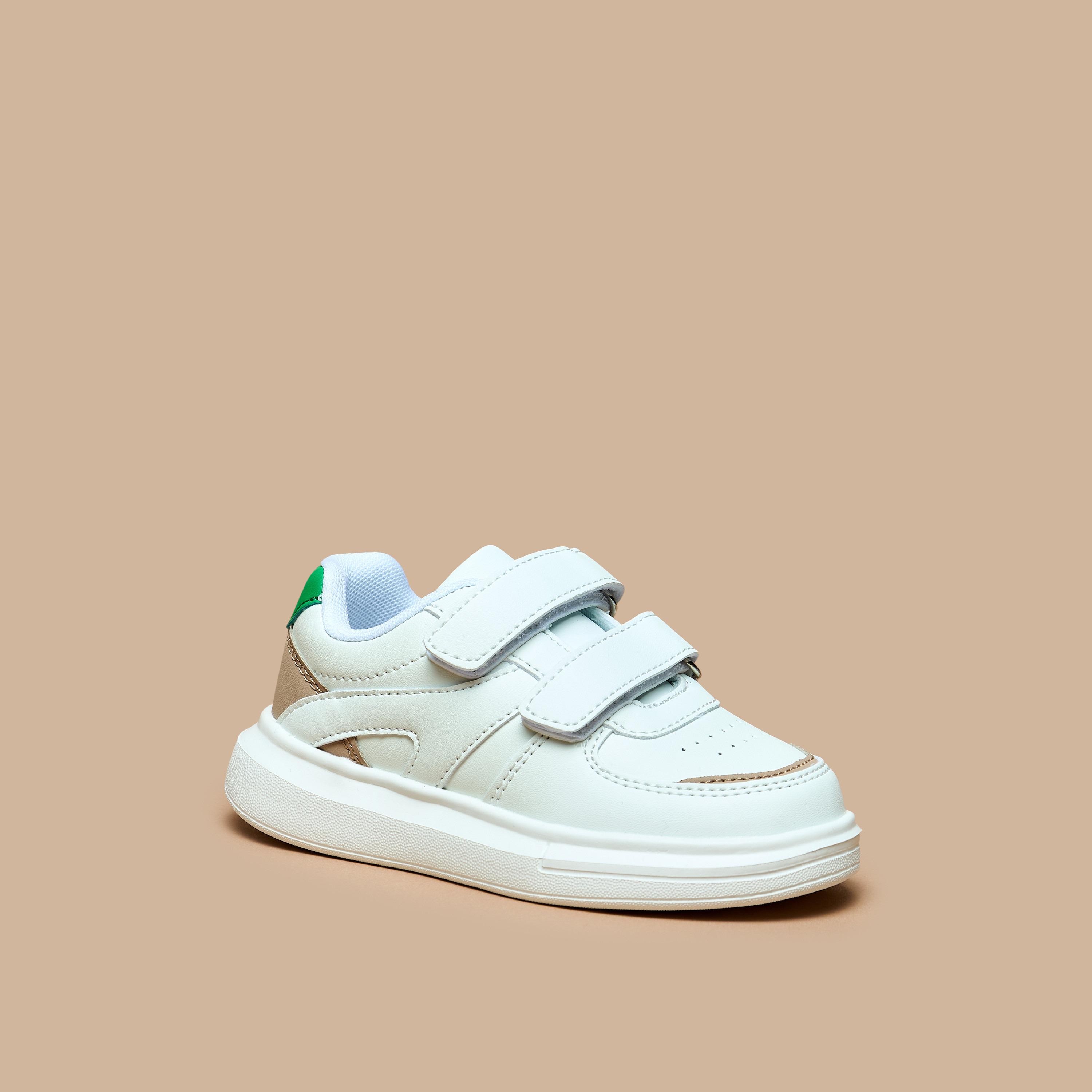 LBL by Shoexpress Panelled Sneakers with Hook and Loop Closure-girls-shoes-sneakers-image-1
