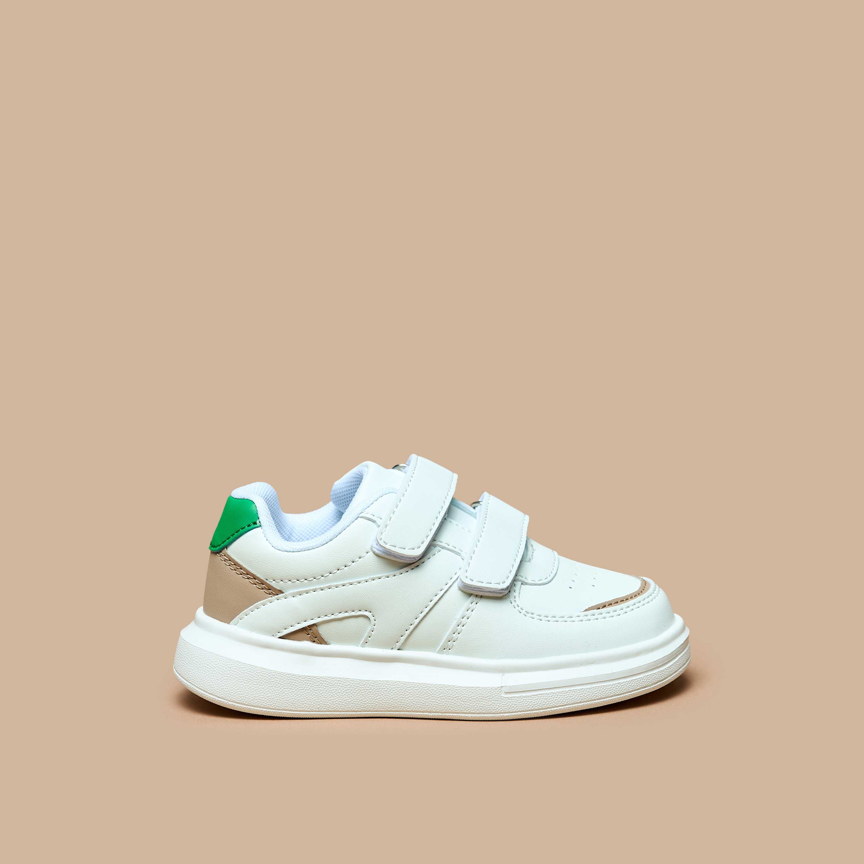 LBL by Shoexpress Panelled Sneakers with Hook and Loop Closure-girls-shoes-sneakers-image-3