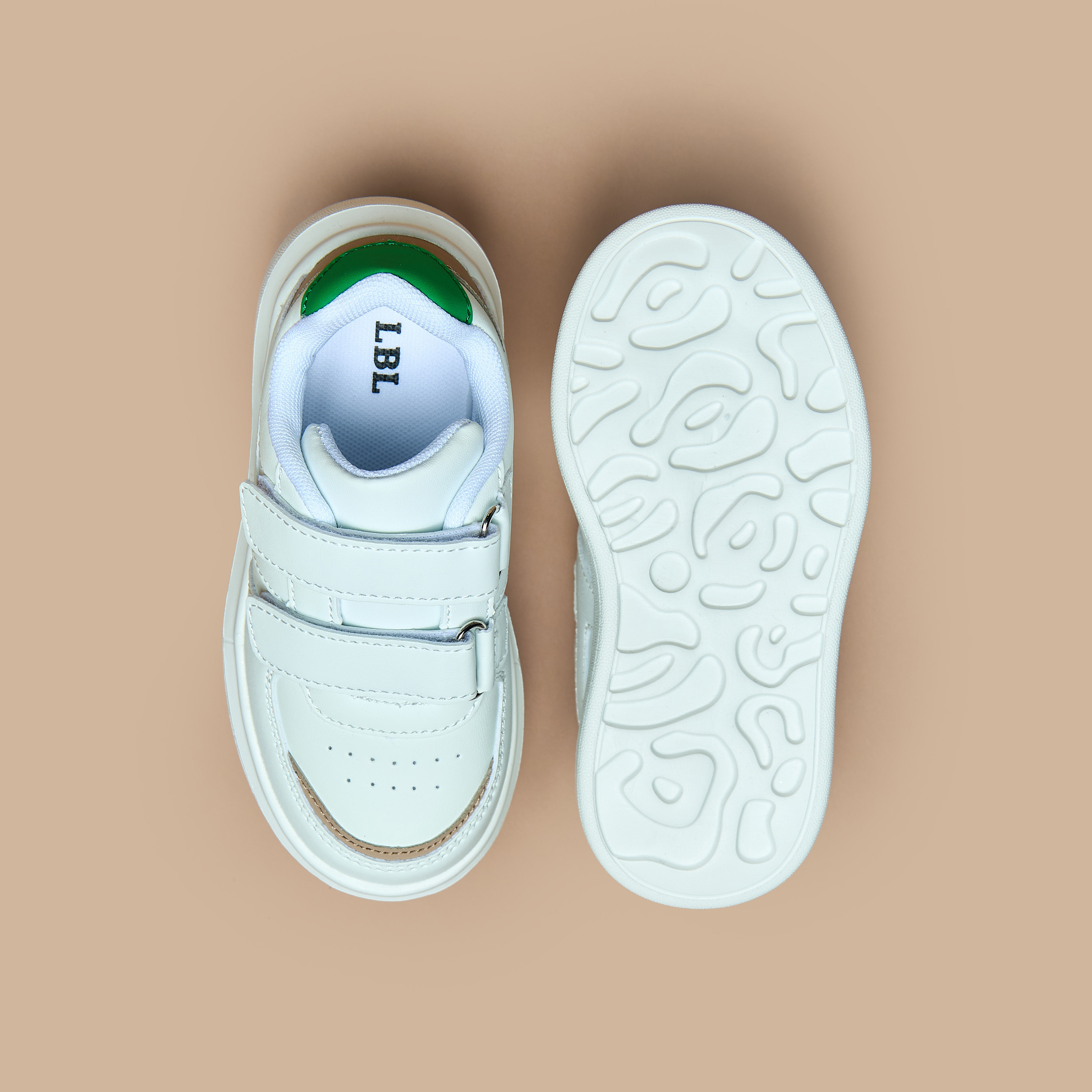 LBL by Shoexpress Panelled Sneakers with Hook and Loop Closure-girls-shoes-sneakers-image-4