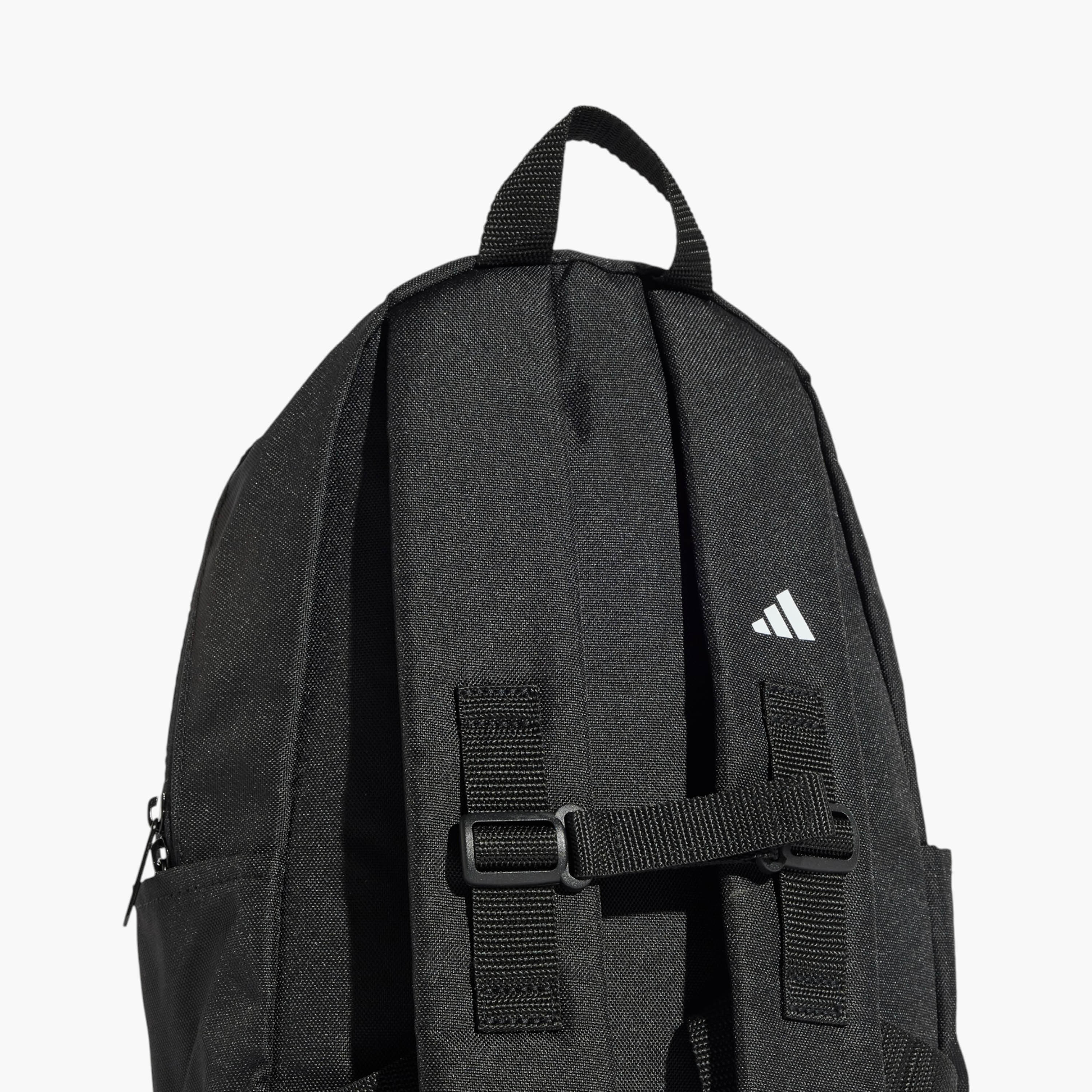 adidas Logo Print School Backpack with Adjustable Straps and Zip Closure-school-bagsandbackpacks-backpacks-image-5