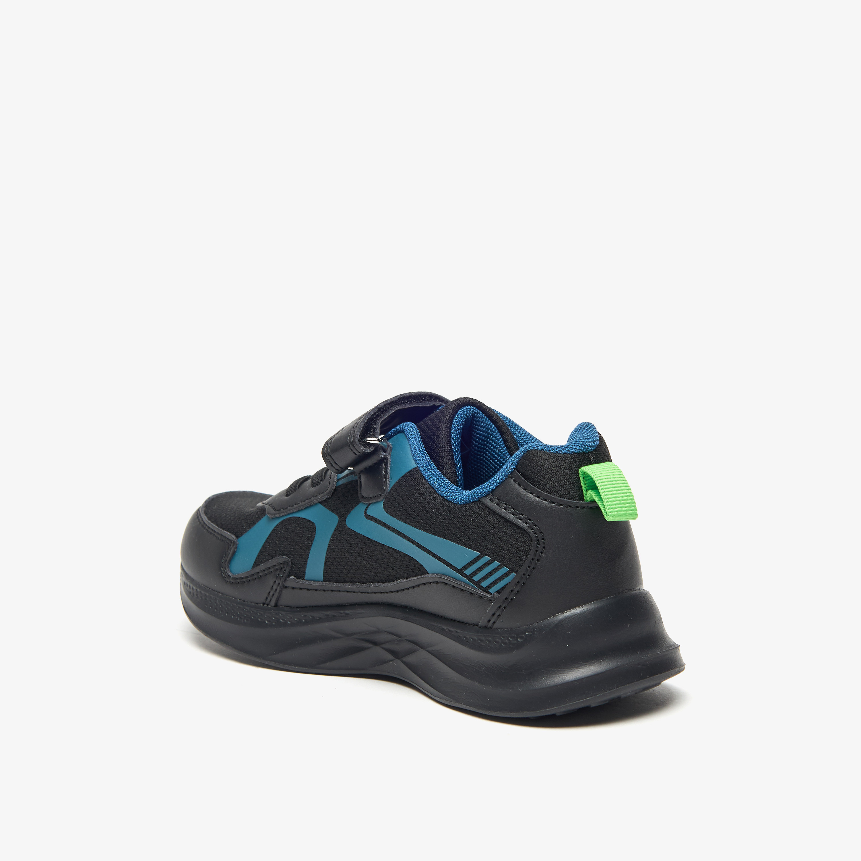 Oaklan by Shoexpress Panelled Sports Shoes with Hook and Loop Closure-sports-boys-shoes-image-2