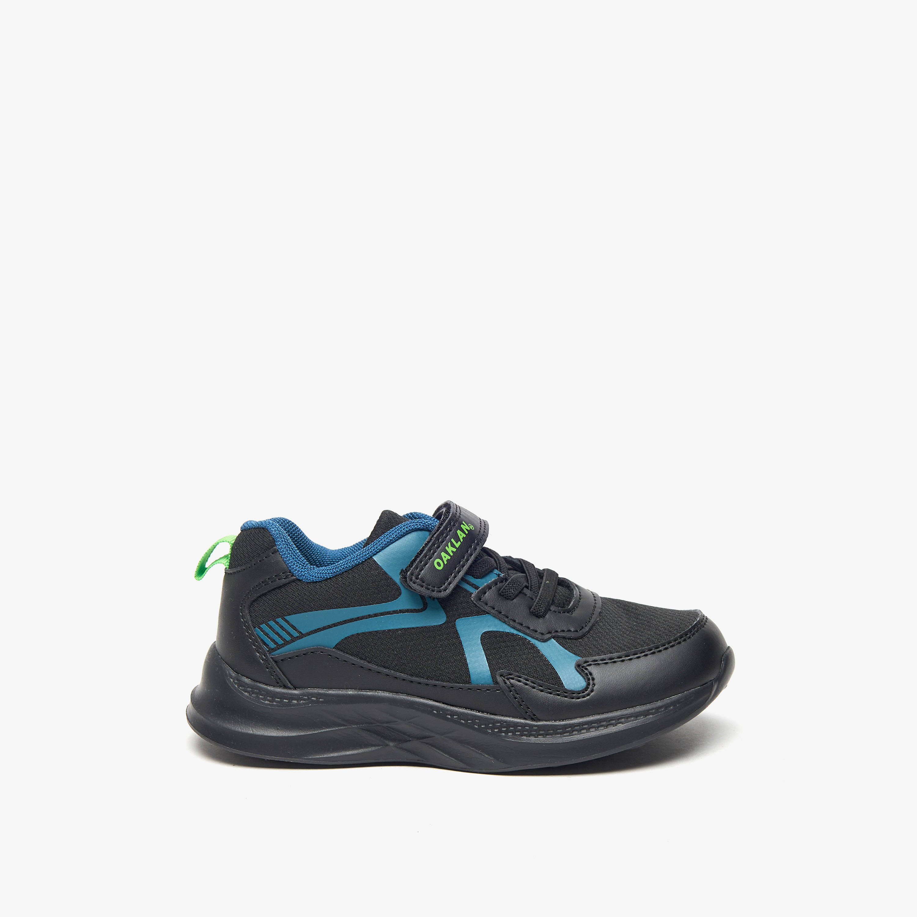 Oaklan by Shoexpress Panelled Sports Shoes with Hook and Loop Closure-sports-boys-shoes-image-3