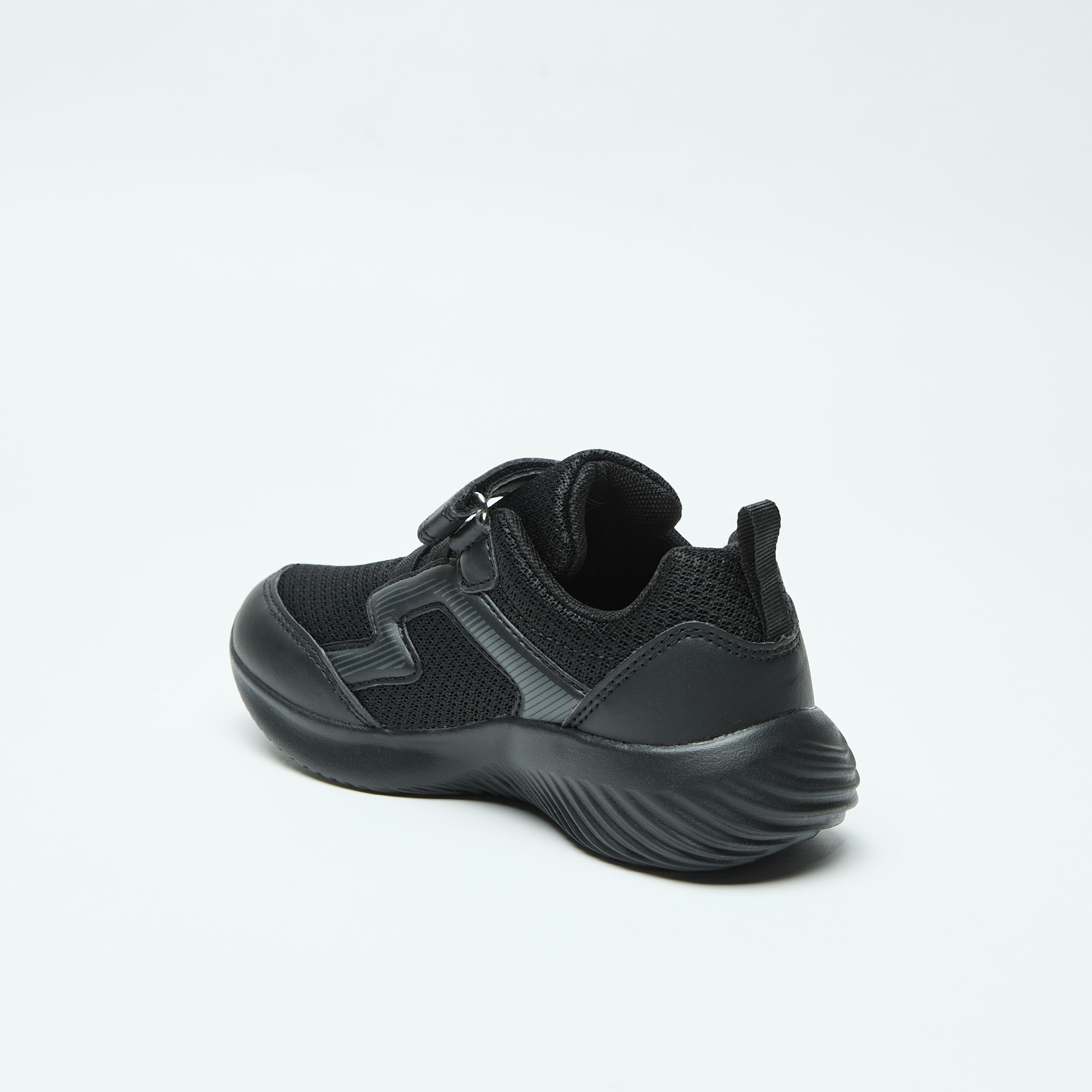 Oaklan by Shoexpress Textured Sneakers with Hook and Loop Closure-girls-shoes-sports-image-2
