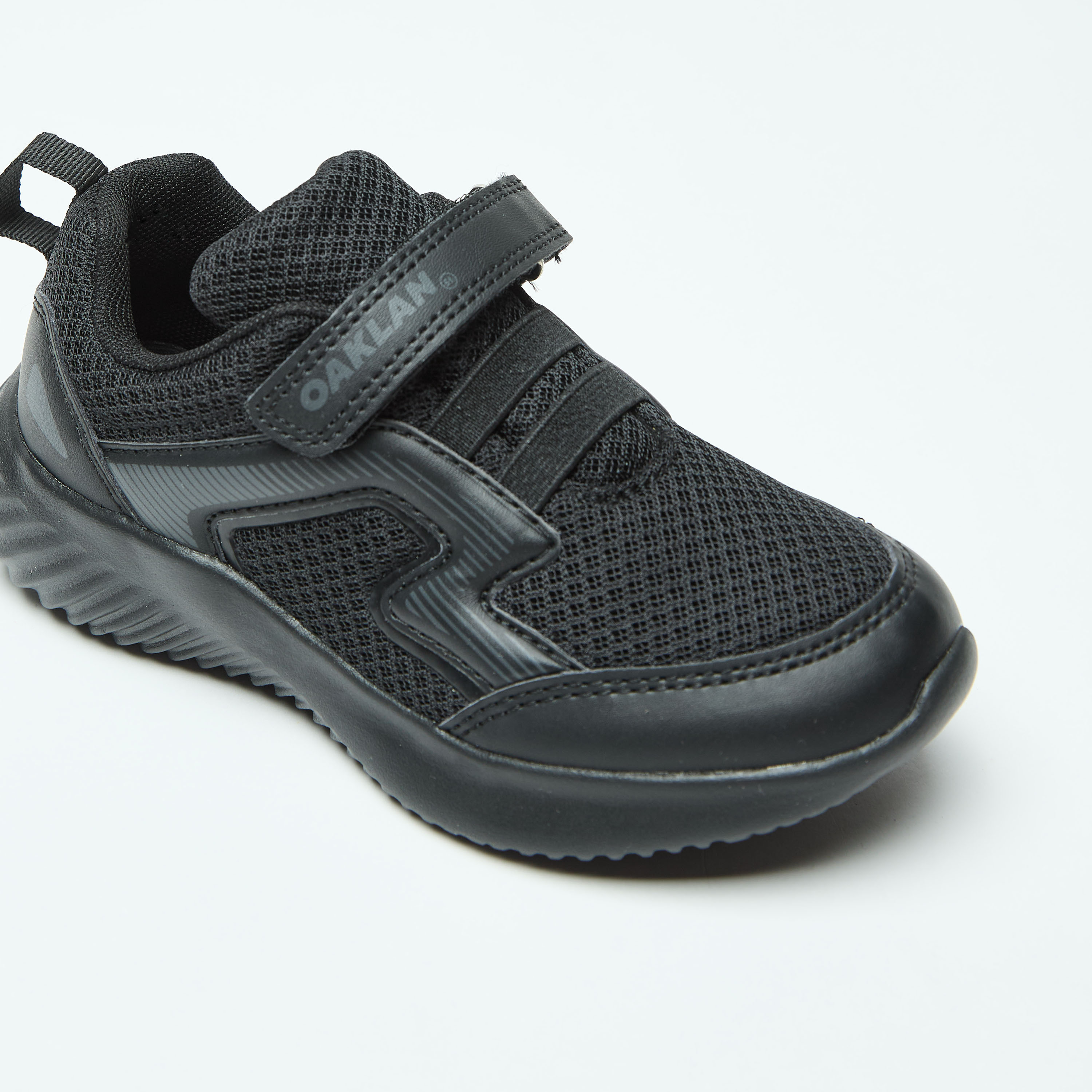 Oaklan by Shoexpress Textured Sneakers with Hook and Loop Closure-girls-shoes-sports-image-5