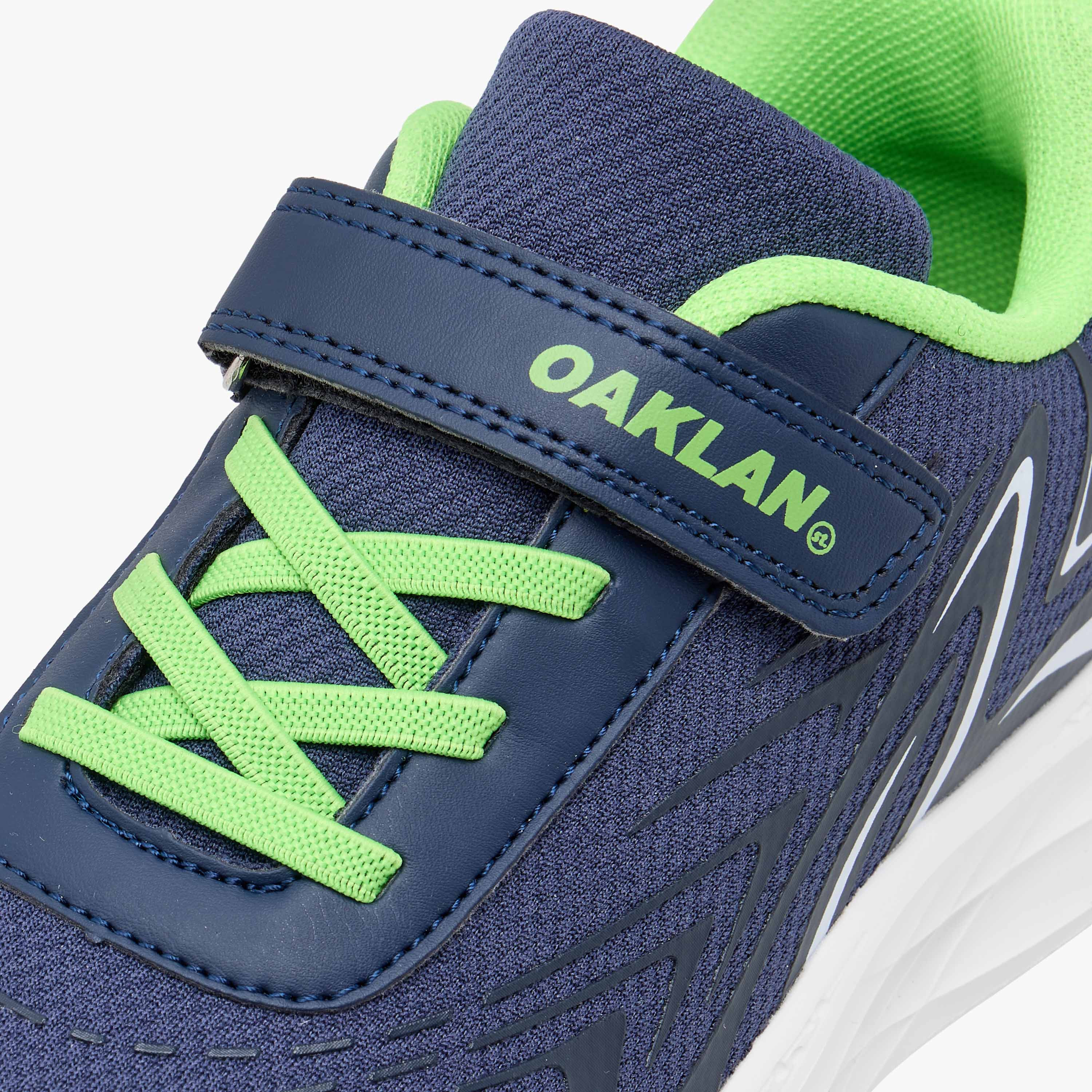 Oaklan by Shoexpress Panelled Sports Shoes with Hook and Loop Closure-boys-shoes-schoolshoes-image-4
