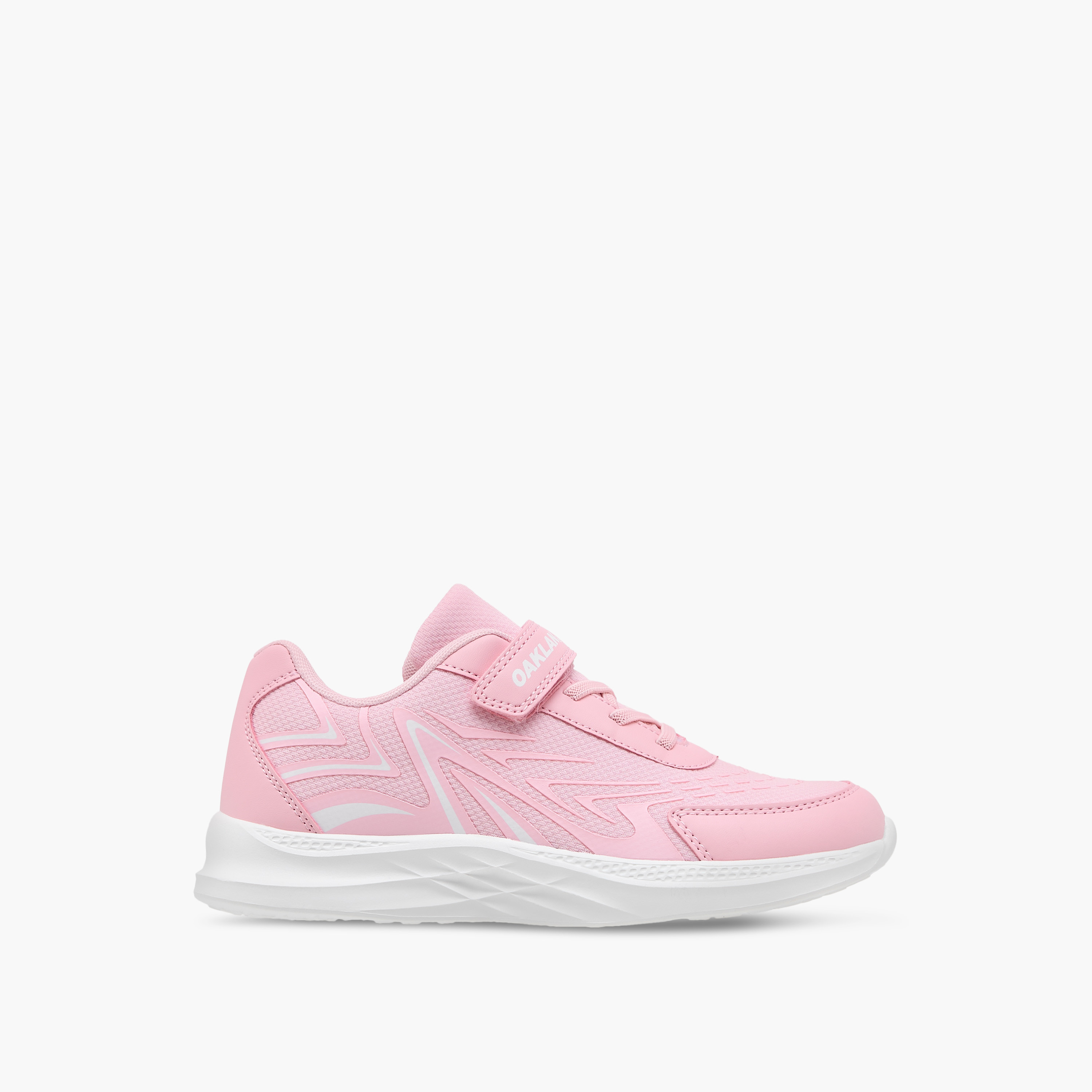 Oaklan by Shoexpress Panelled Sports Shoes with Hook and Loop Closure-girls-shoes-sneakers-image-3
