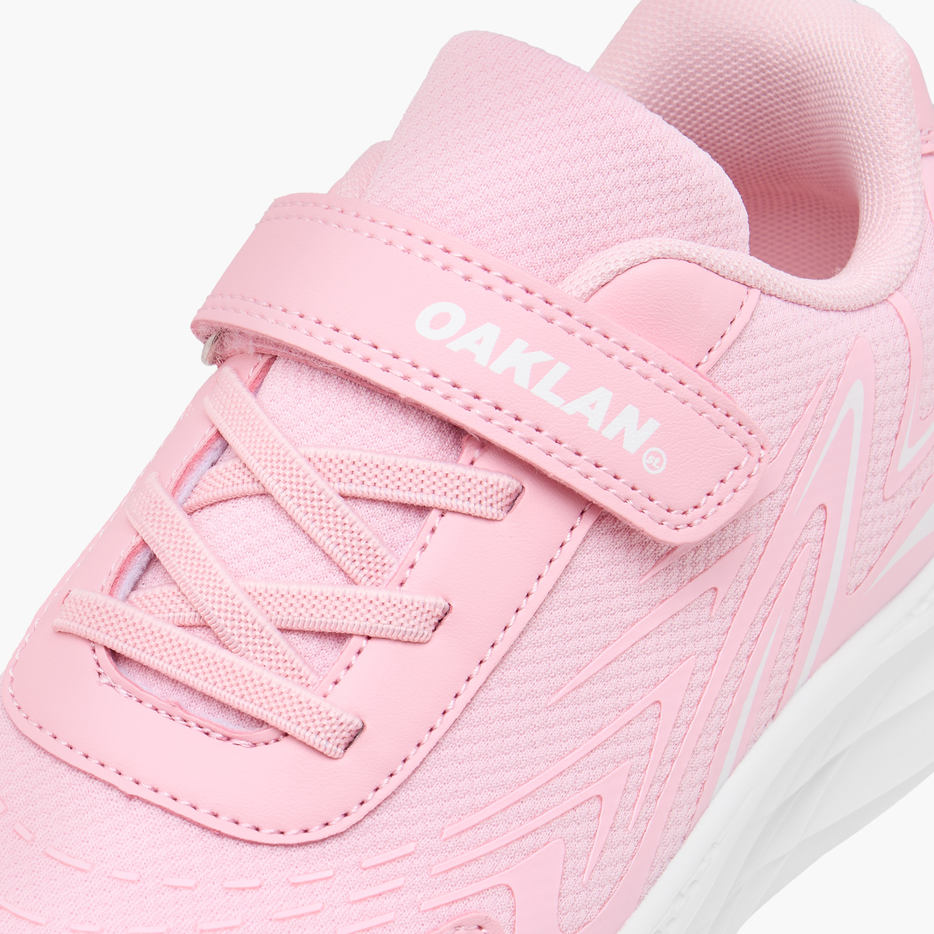 Oaklan by Shoexpress Panelled Sports Shoes with Hook and Loop Closure-girls-shoes-sneakers-image-4