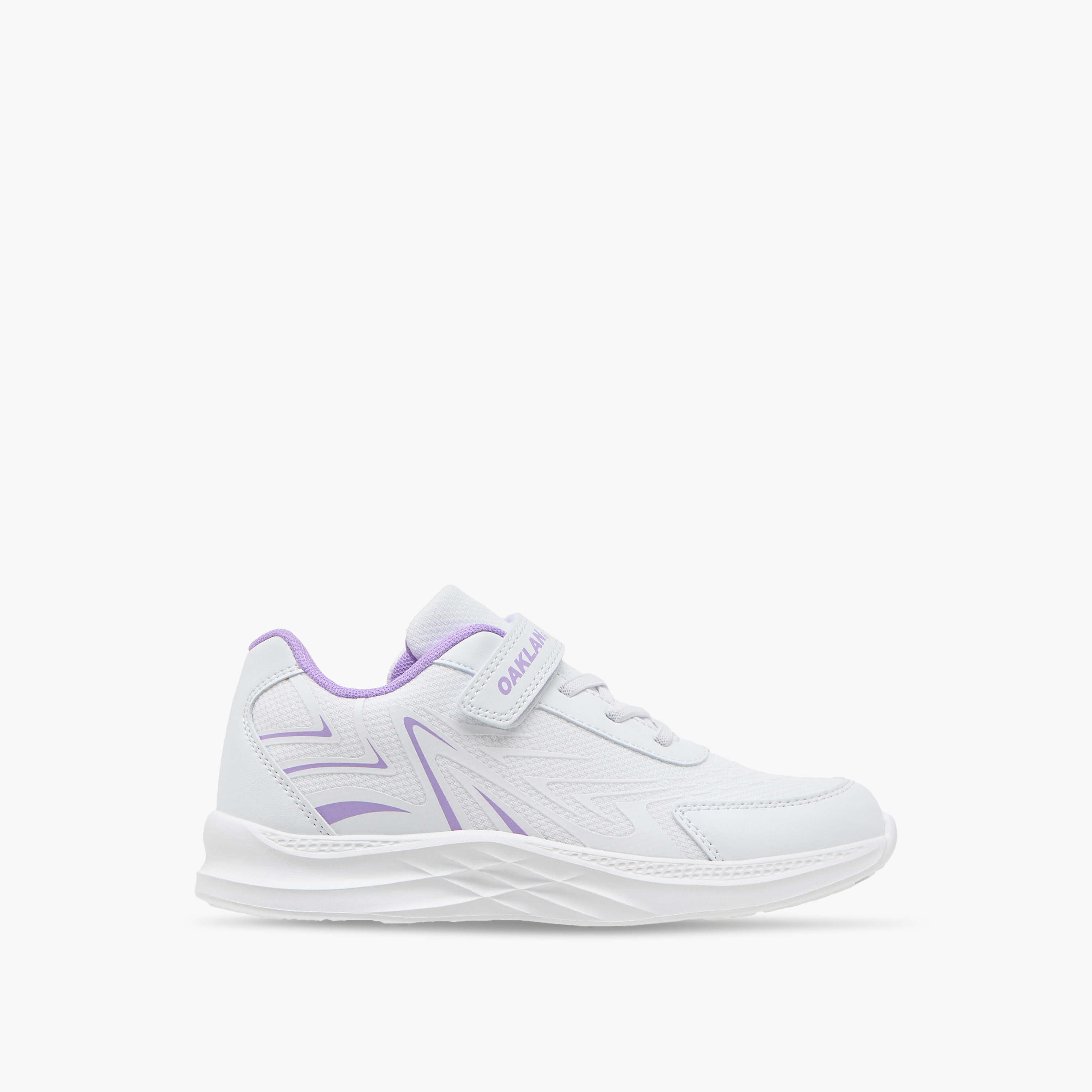 Oaklan by Shoexpress Panelled Sports Shoes with Hook and Loop Closure-girls-shoes-sports-image-3