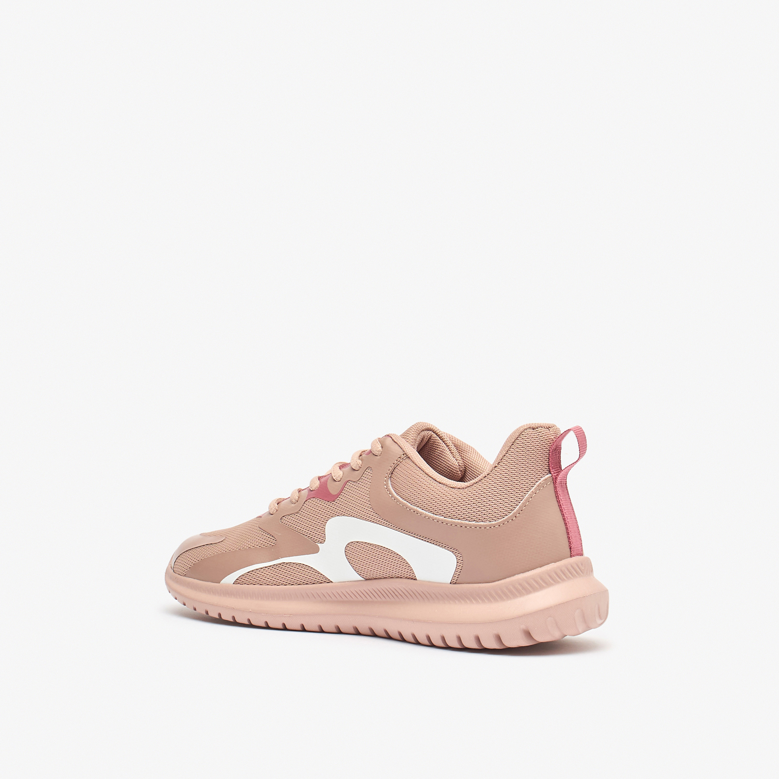 Oaklan by Shoexpress Panelled Lace-Up Sports Shoes with Pull Tabs-sports-women-shoes-image-2