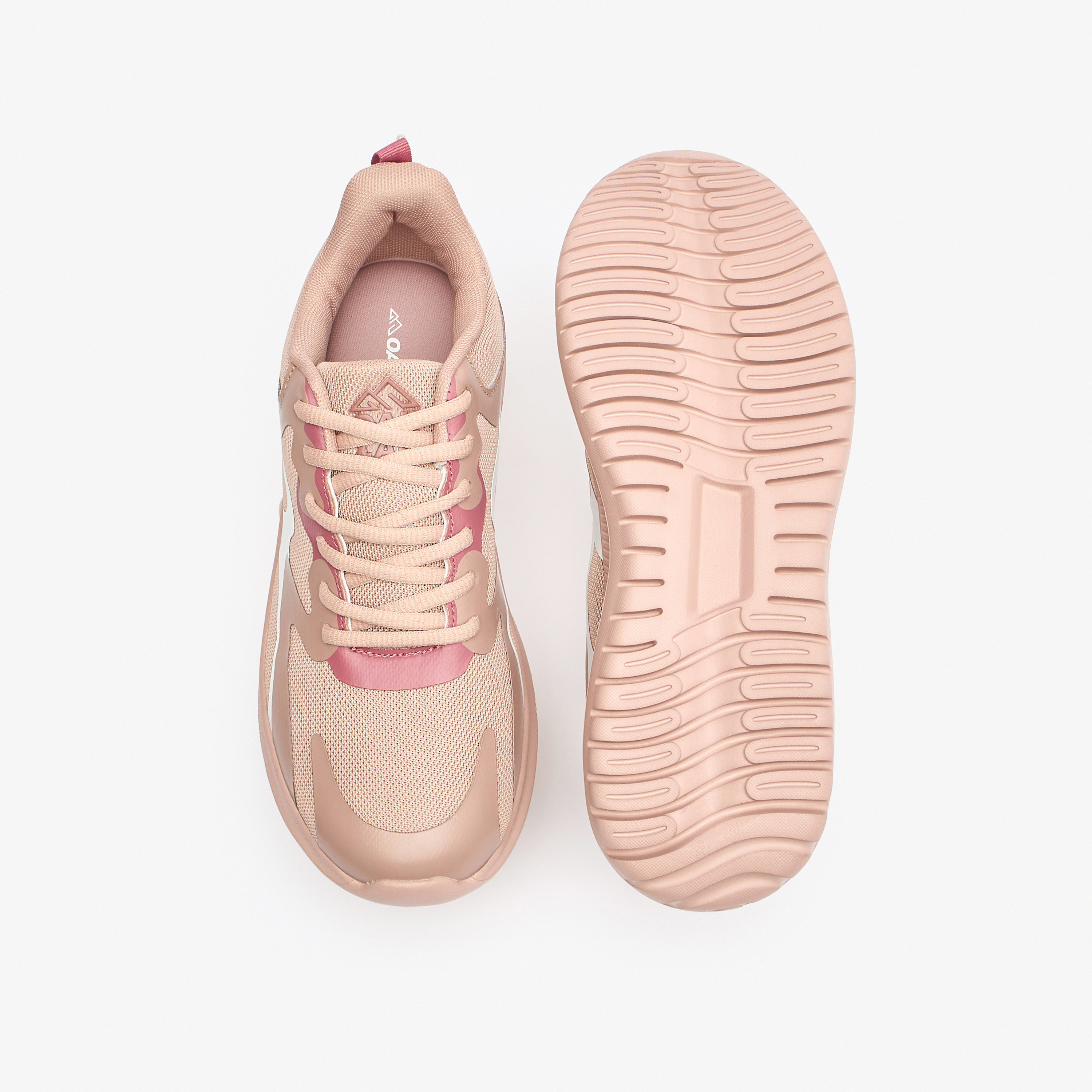 Oaklan by Shoexpress Panelled Lace-Up Sports Shoes with Pull Tabs-sports-women-shoes-image-4