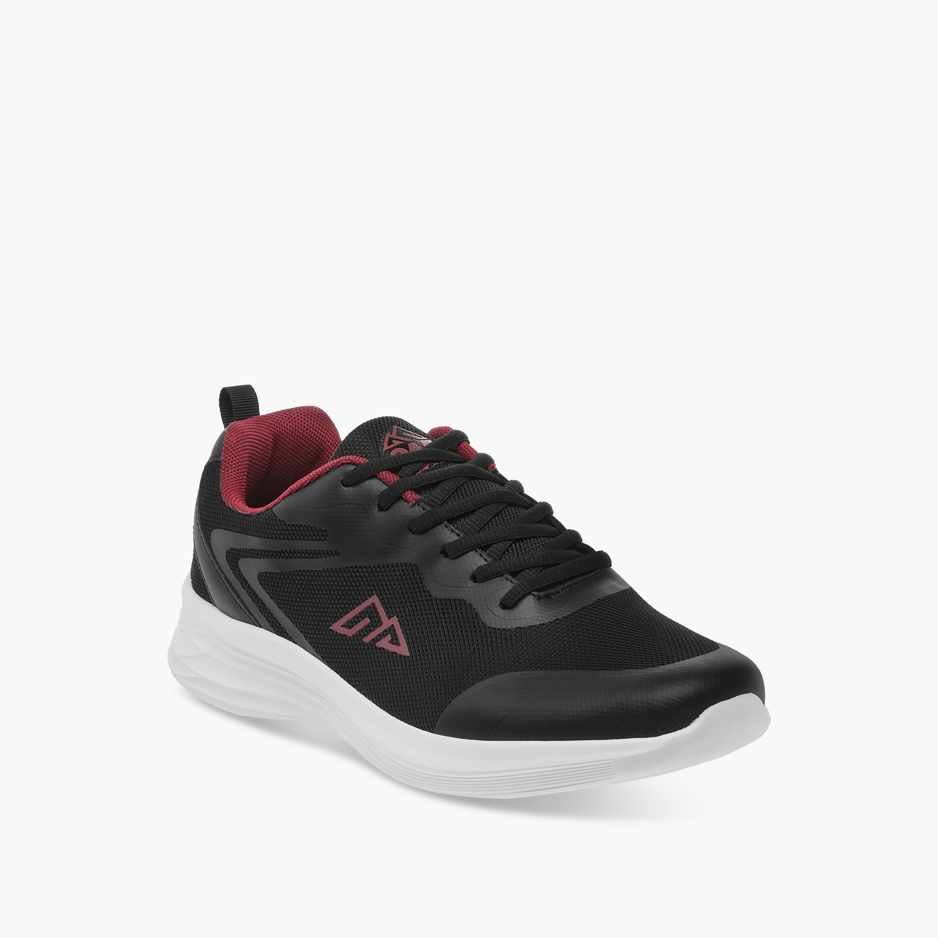 Oaklan by Shoexpress Logo Detail Lace-Up Sports Shoes-sports-men-shoes-image-2