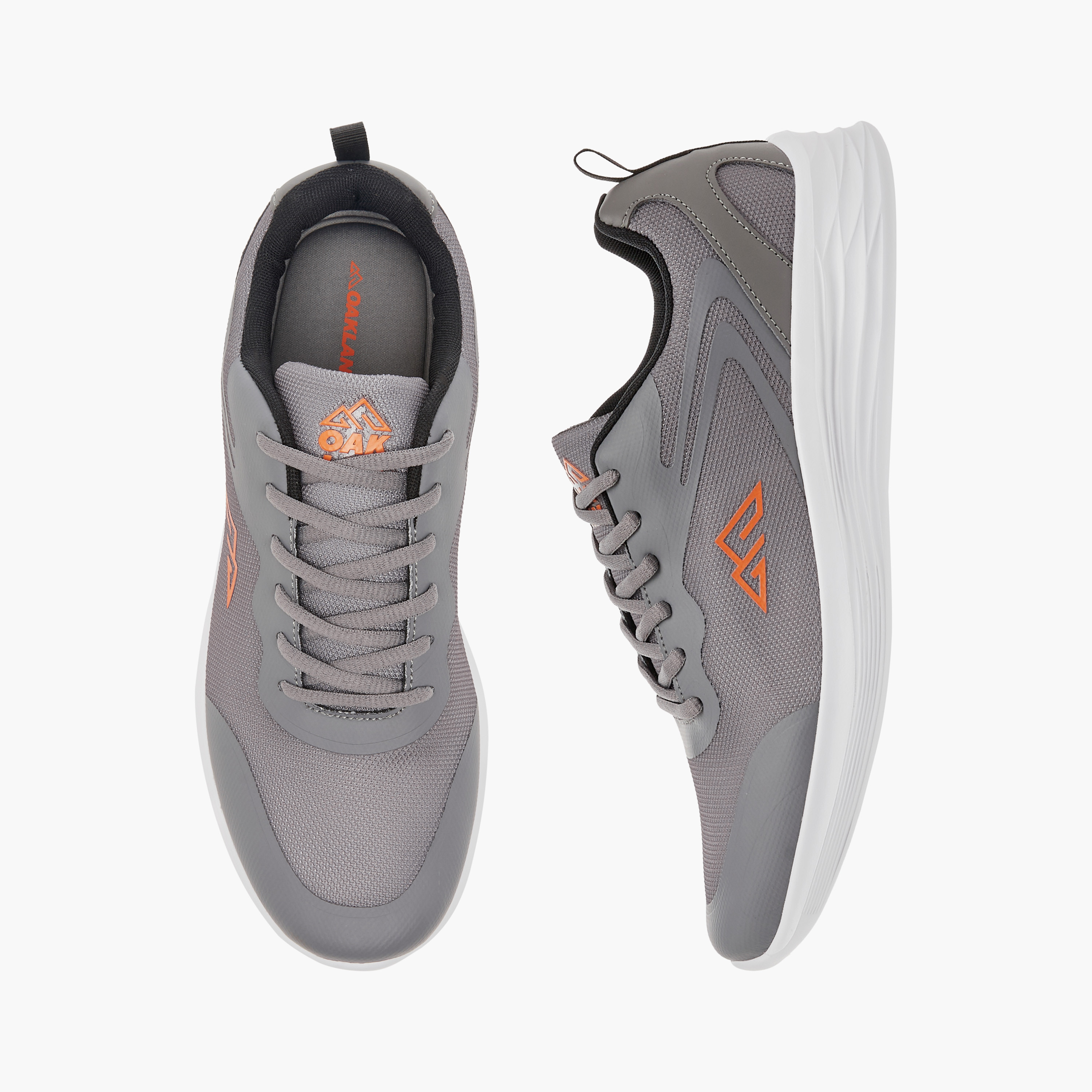 Oaklan by Shoexpress Logo Detail Lace-Up Sports Shoes-sports-men-shoes-image-1