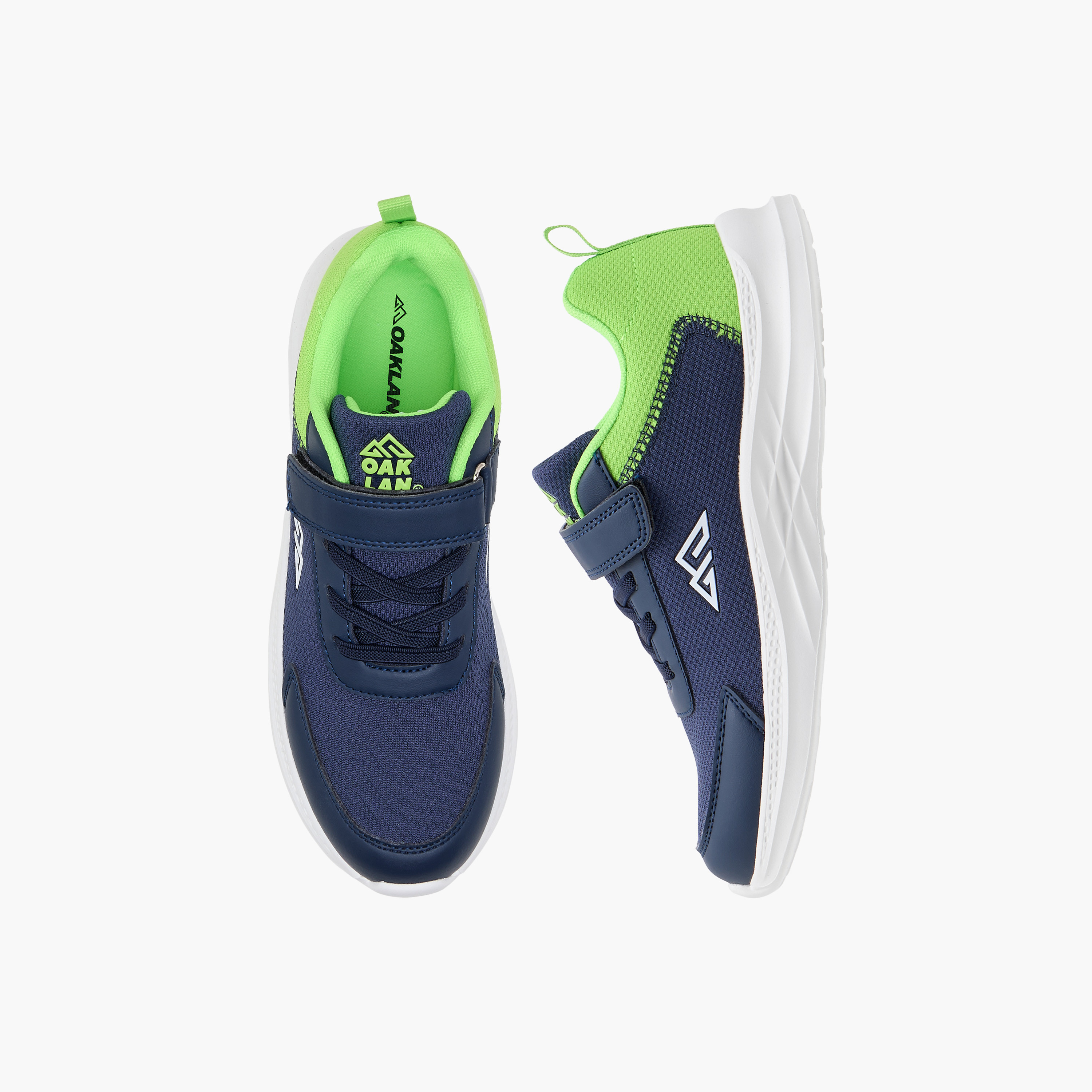 Oaklan by Shoexpress Panelled Sports Shoes with Hook and Loop Closure-boys-shoes-sneakers-image-1