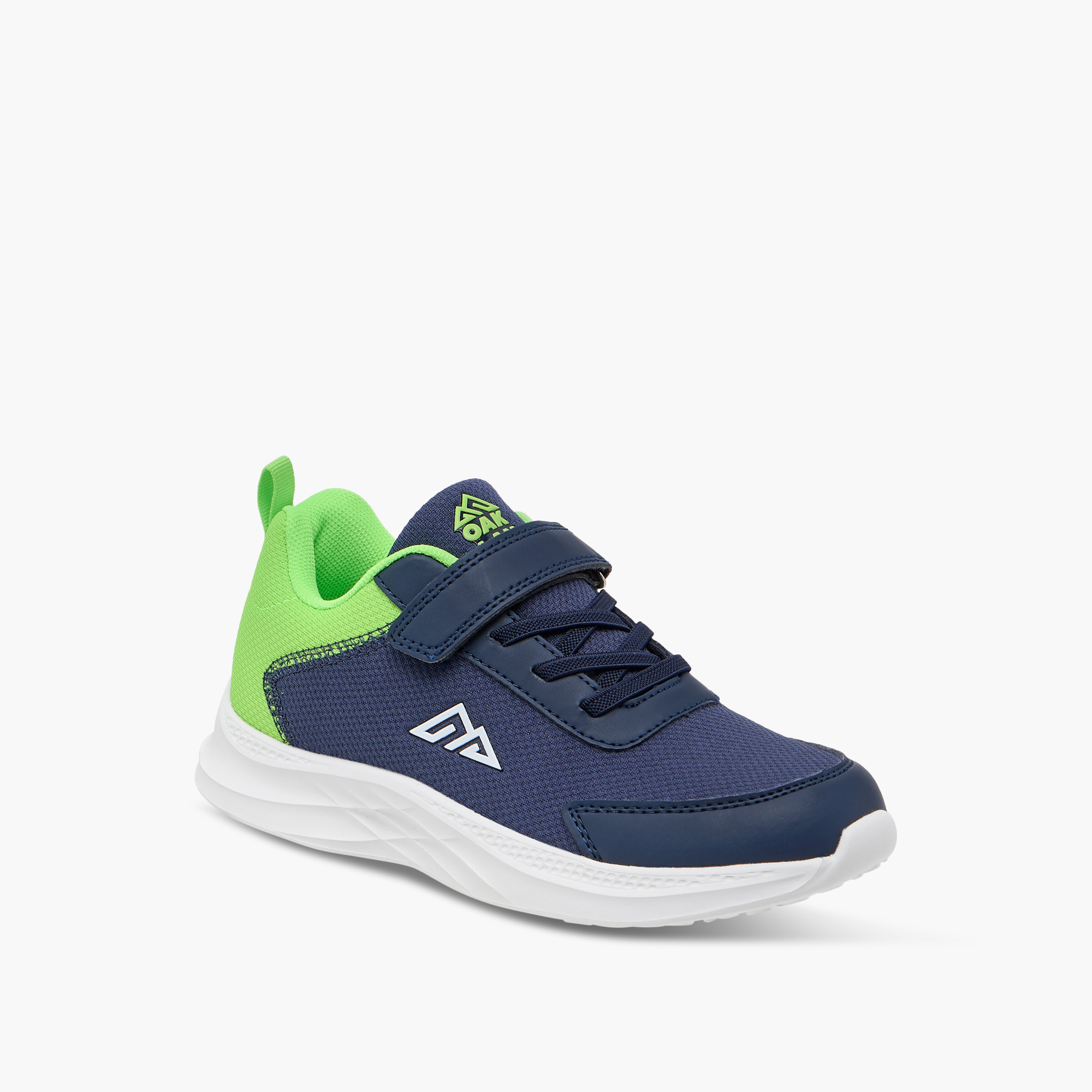 Oaklan by Shoexpress Panelled Sports Shoes with Hook and Loop Closure-boys-shoes-sneakers-image-2