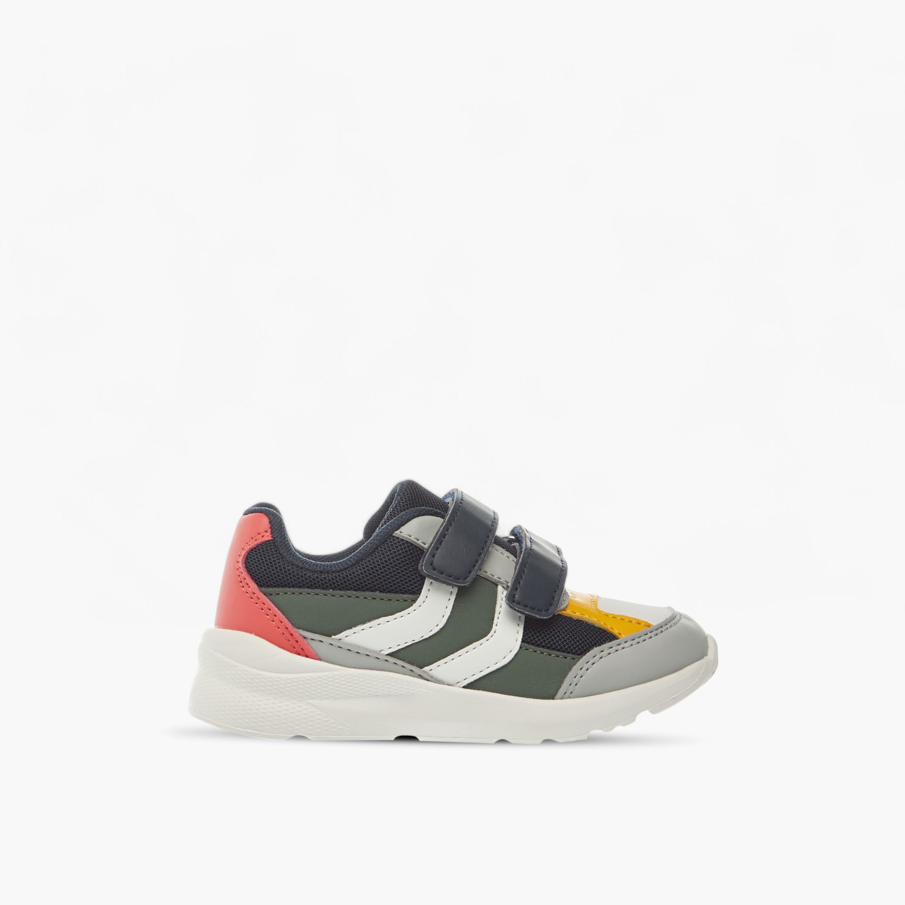 LBL by Shoexpress Panelled Sneakers with Hook and Loop Closure-boys-shoes-sneakers-image-3