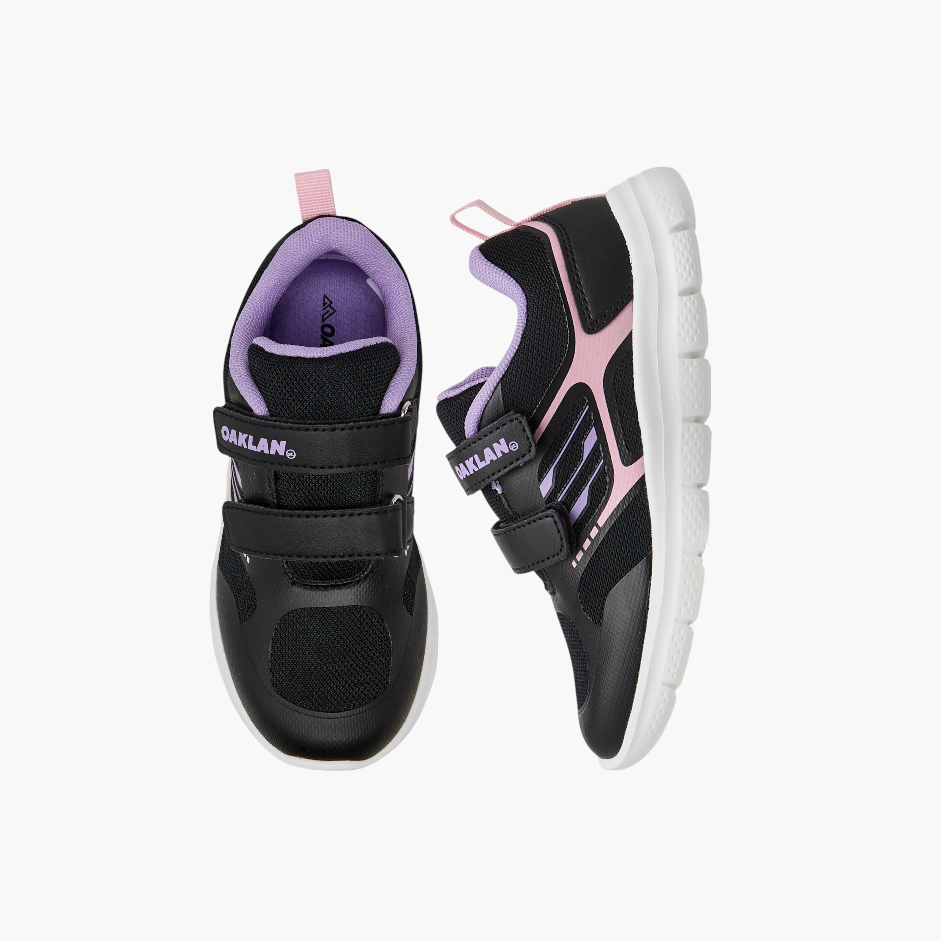 حذاء رياضي بطبعات شعار وشريط إغلاق من أوكلان من شو إكسبريس-girls-shoes-sports-image-1