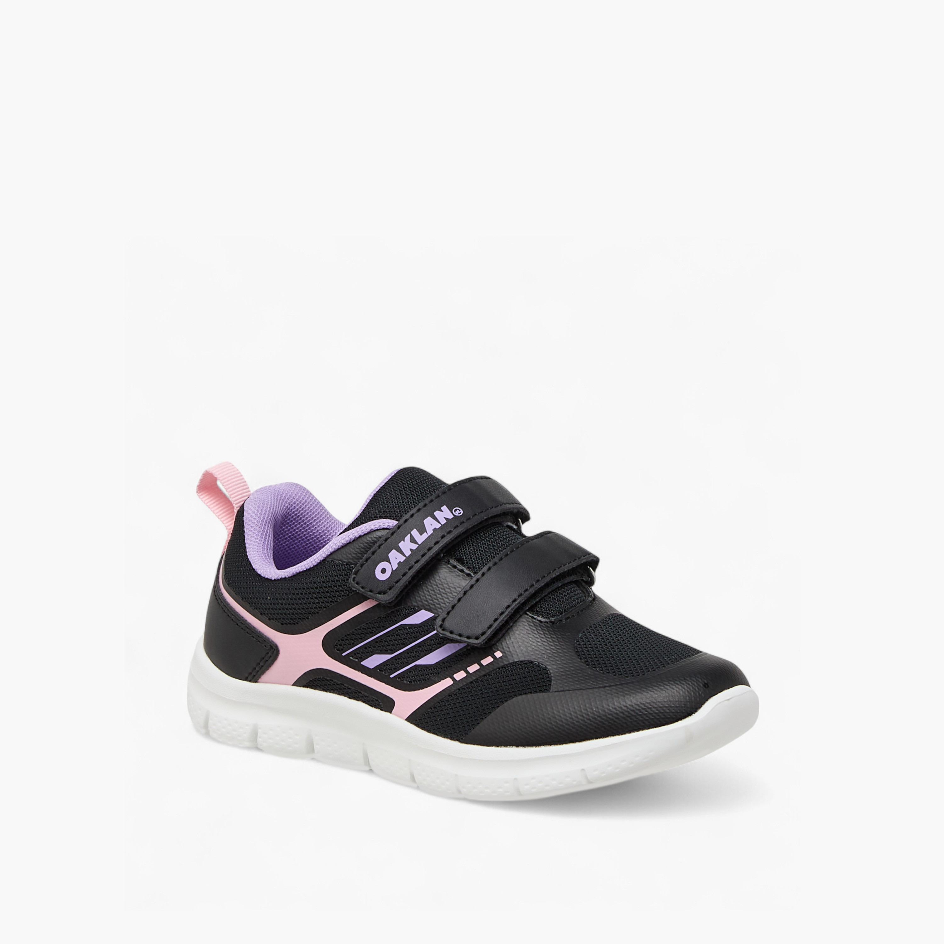 حذاء رياضي بطبعات شعار وشريط إغلاق من أوكلان من شو إكسبريس-girls-shoes-sports-image-2