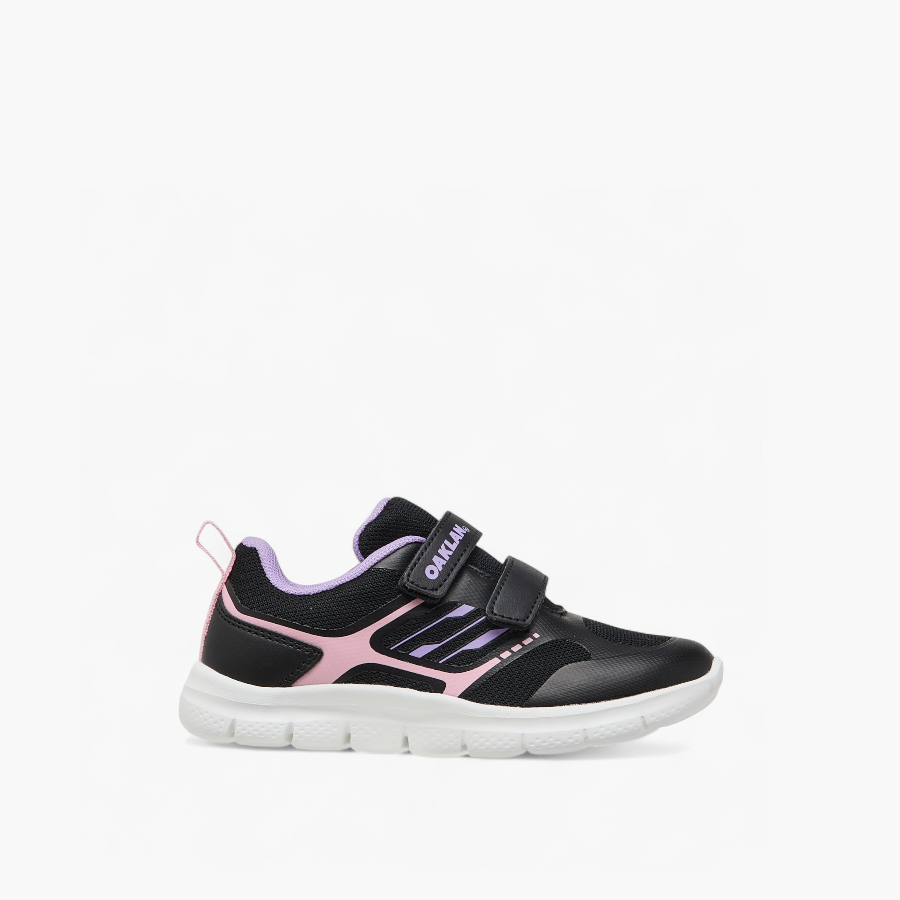 حذاء رياضي بطبعات شعار وشريط إغلاق من أوكلان من شو إكسبريس-girls-shoes-sports-image-3
