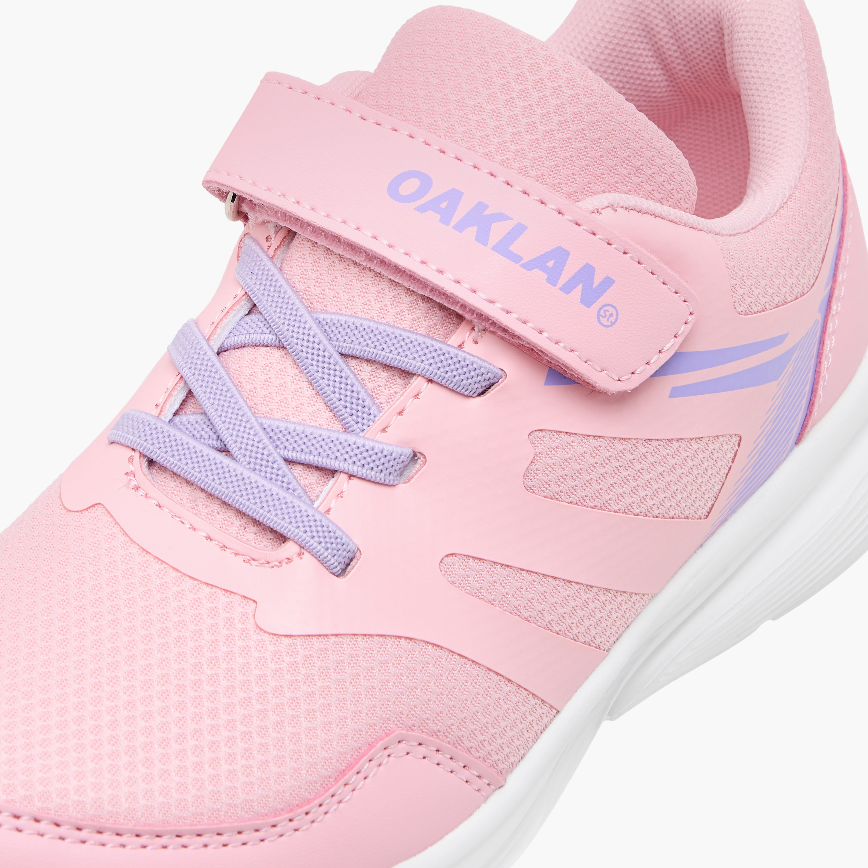 Oaklan by Shoexpress Panelled Sports Shoes with Hook and Loop Closure-girls-shoes-sports-image-4