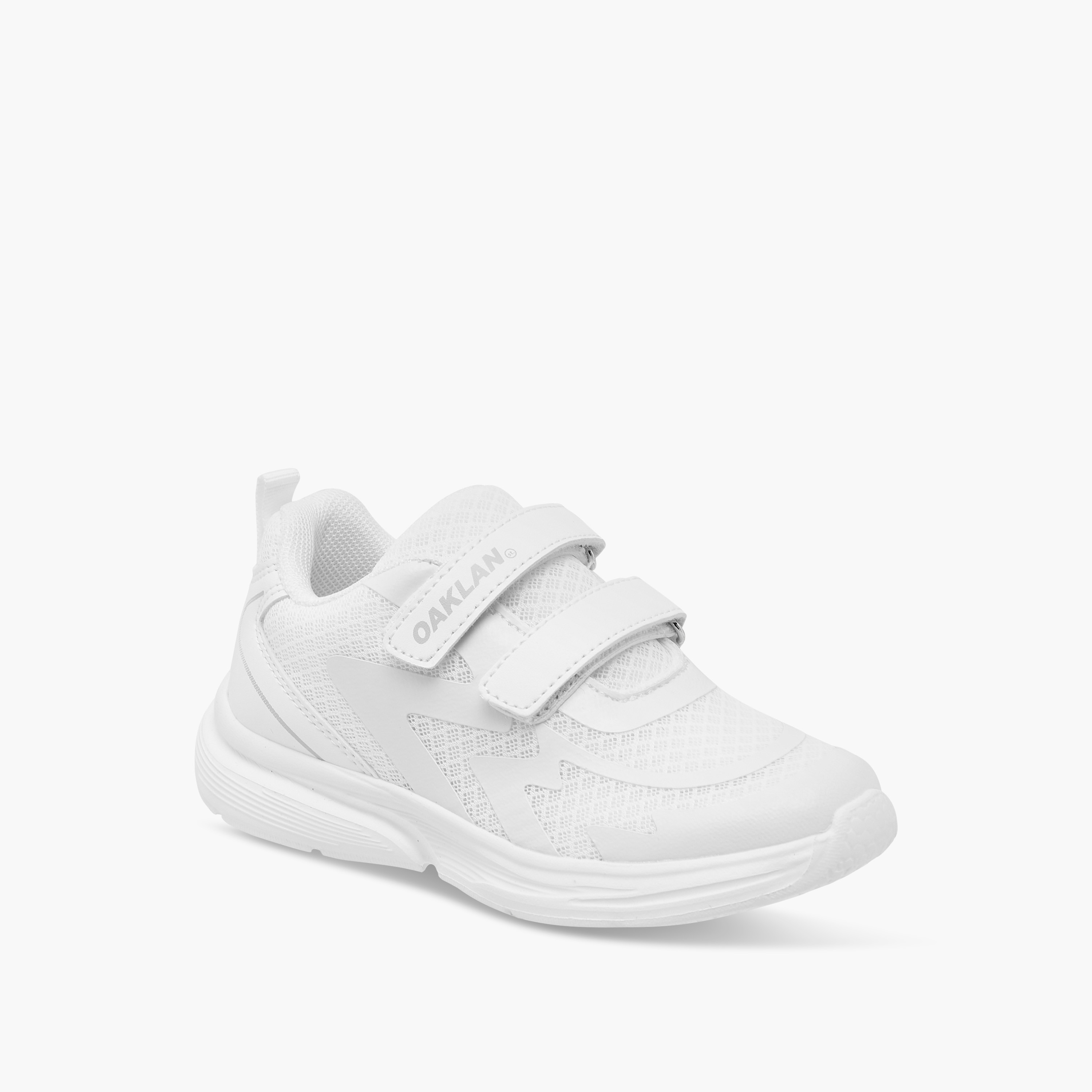 Oaklan by Shoexpress Panelled Sports Shoes with Hook and Loop Closure-girls-shoes-sneakers-image-2