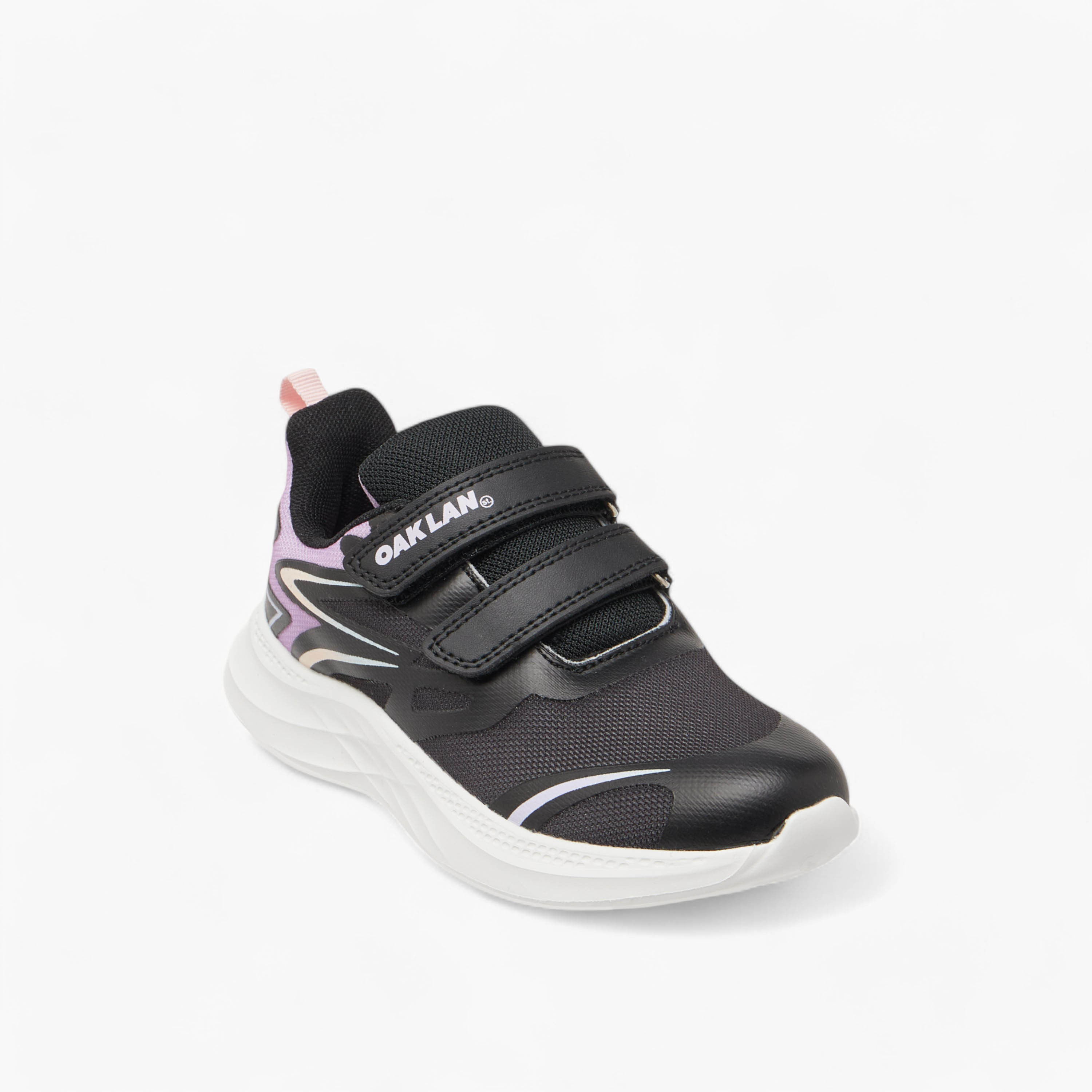 Oaklan by Shoexpress Pull Tab Detail Sports Shoes with Hook and Loop Closure-girls-shoes-sports-image-3