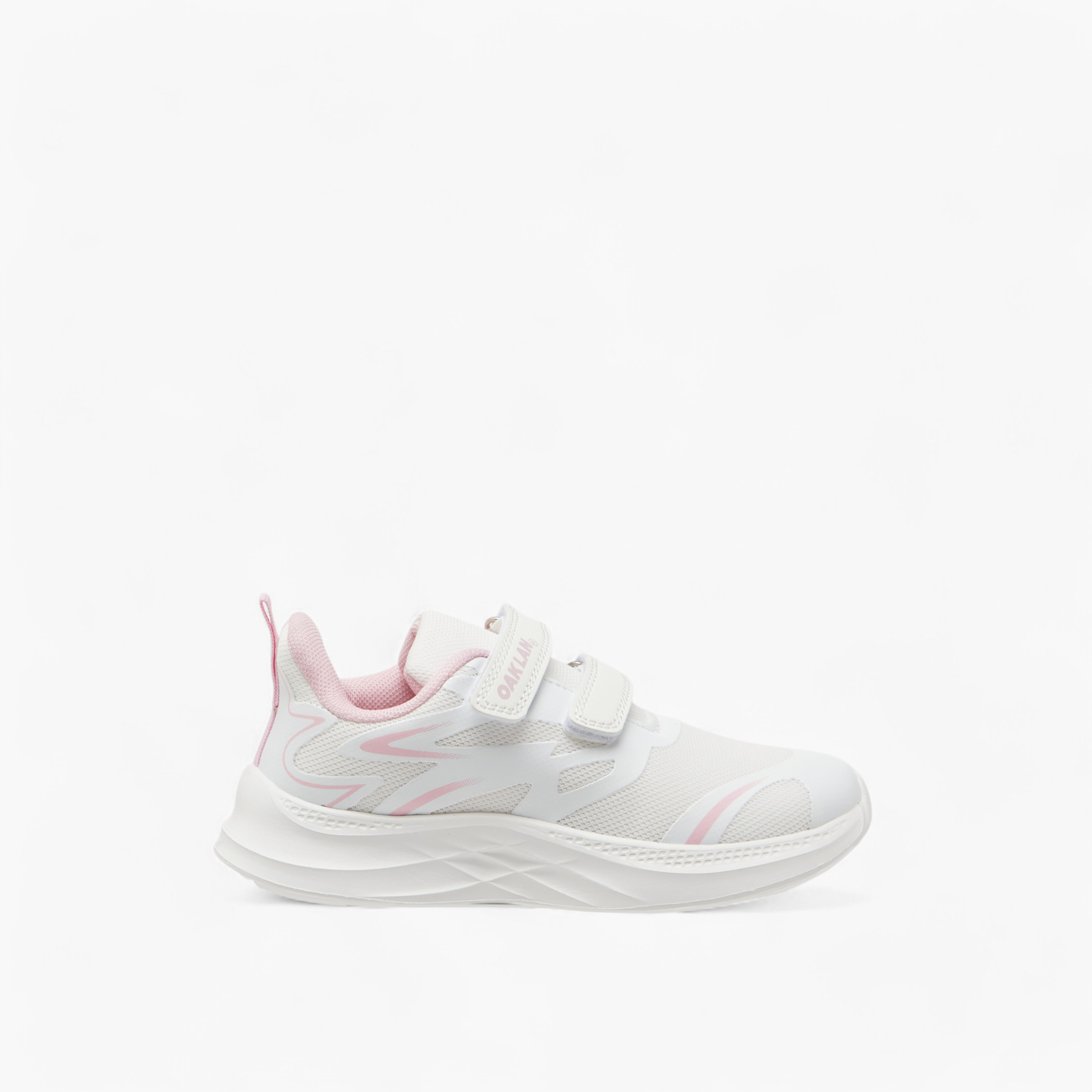 Oaklan by Shoexpress Pull Tab Detail Sports Shoes with Hook and Loop Closure-girls-shoes-sports-image-3