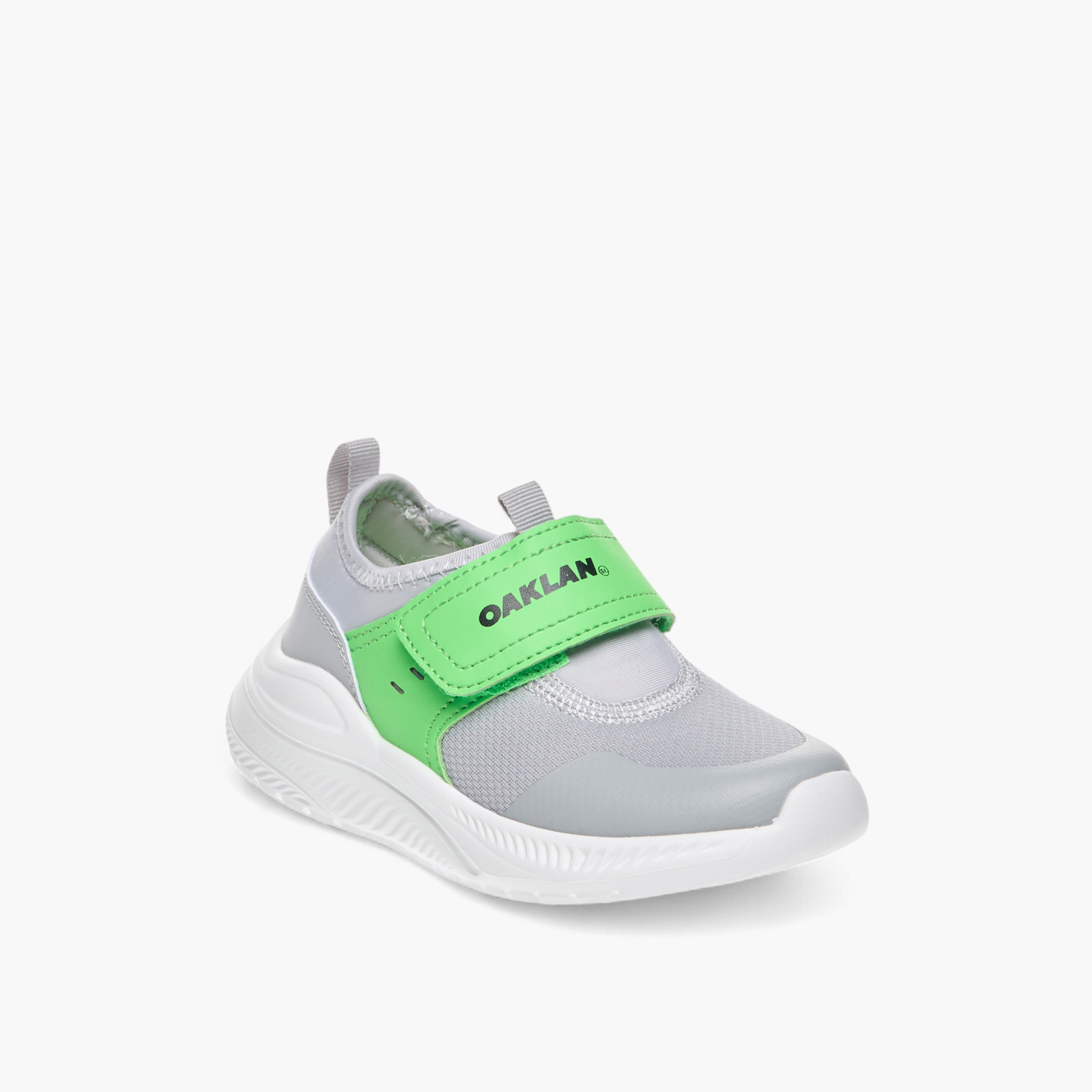 Oaklan by Shoexpress Pull Tab Detail Sports Shoes with Hook and Loop Closure-sports-boys-shoes-image-2