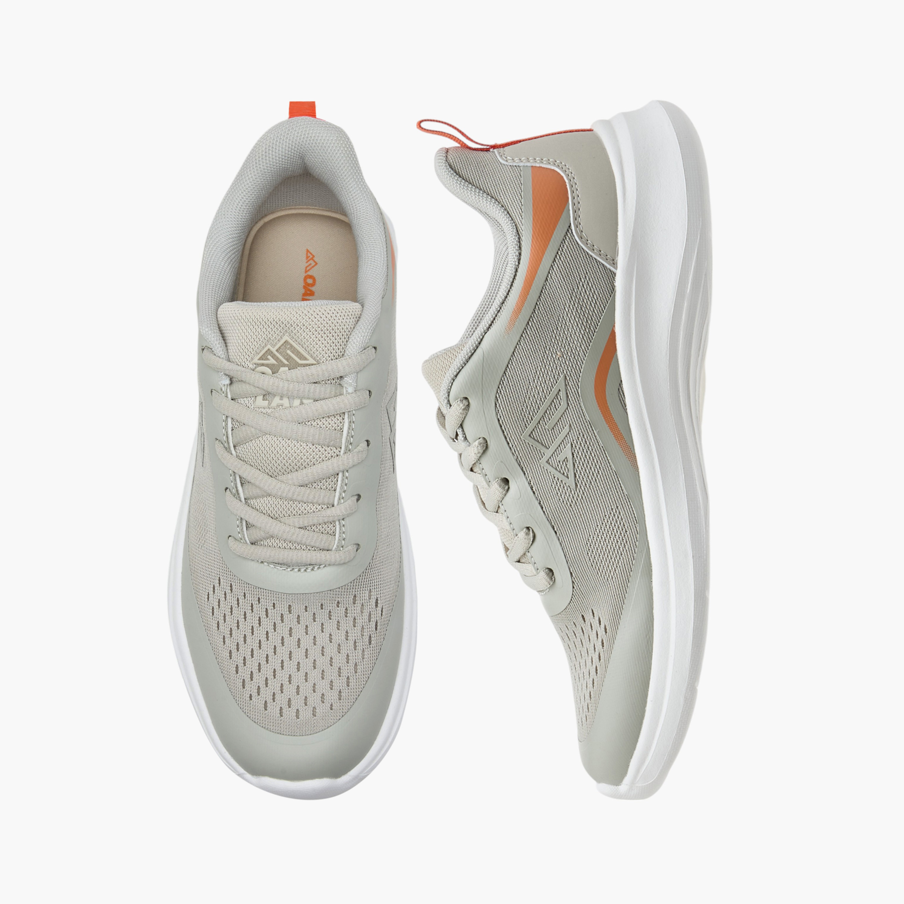 Oaklan by Shoexpress Textured Sports Shoes with Lace-Up Closure and Pull-Tab-sports-women-shoes-image-1