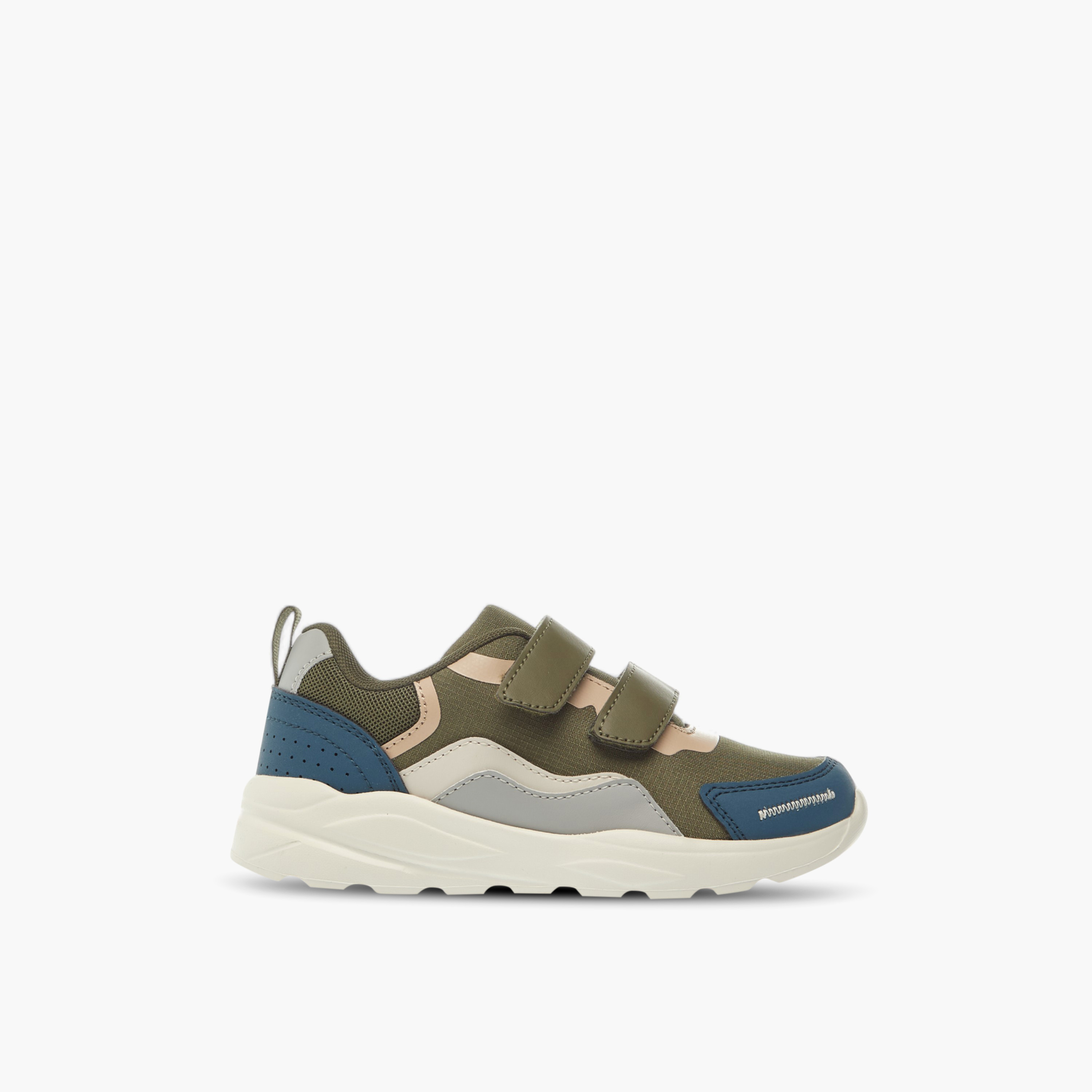 LBL by Shoexpress Colourblock Sneakers with Hook and Loop Closure-boys-shoes-sneakers-image-3