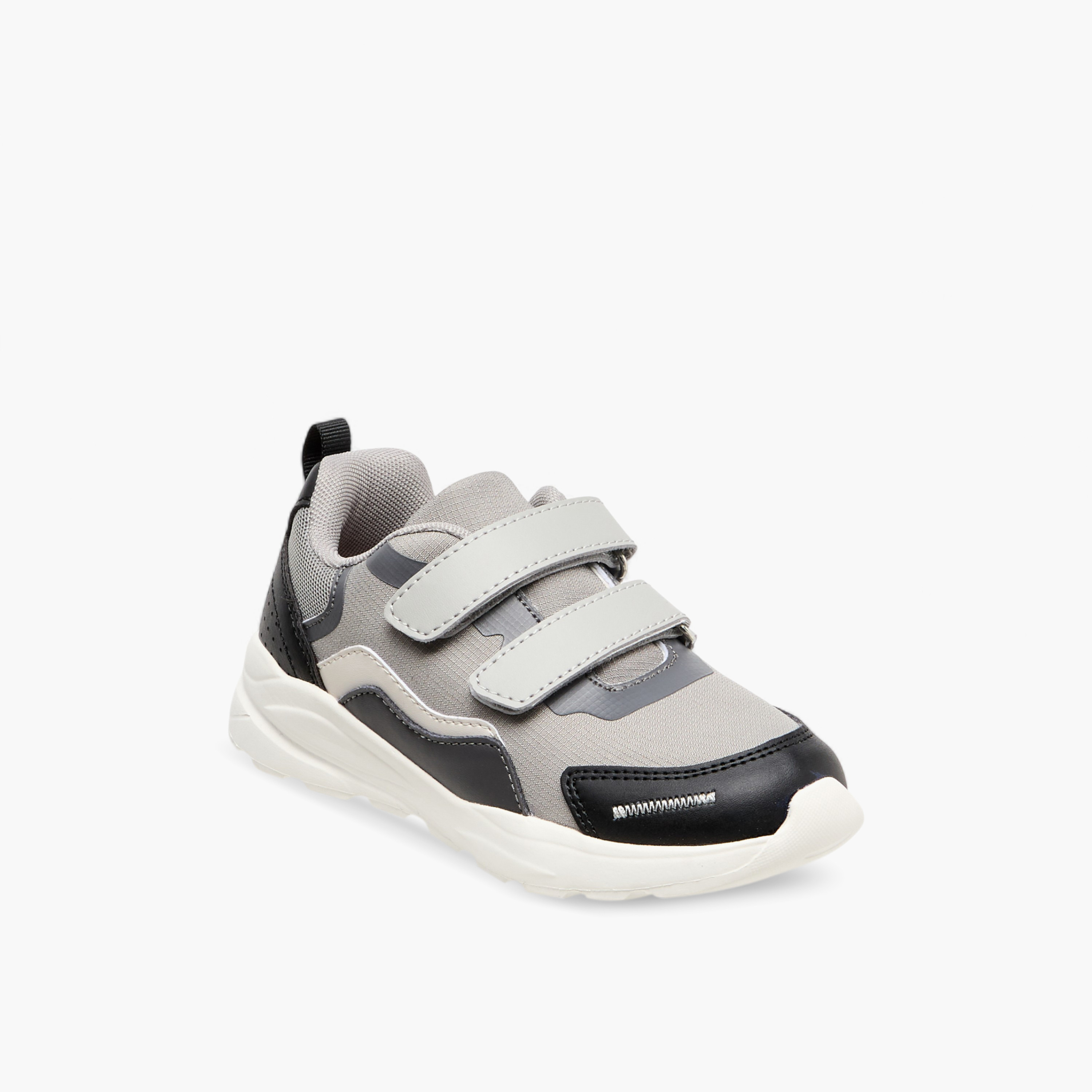 LBL by Shoexpress Colourblock Sneakers with Hook and Loop Closure-boys-shoes-sneakers-image-2