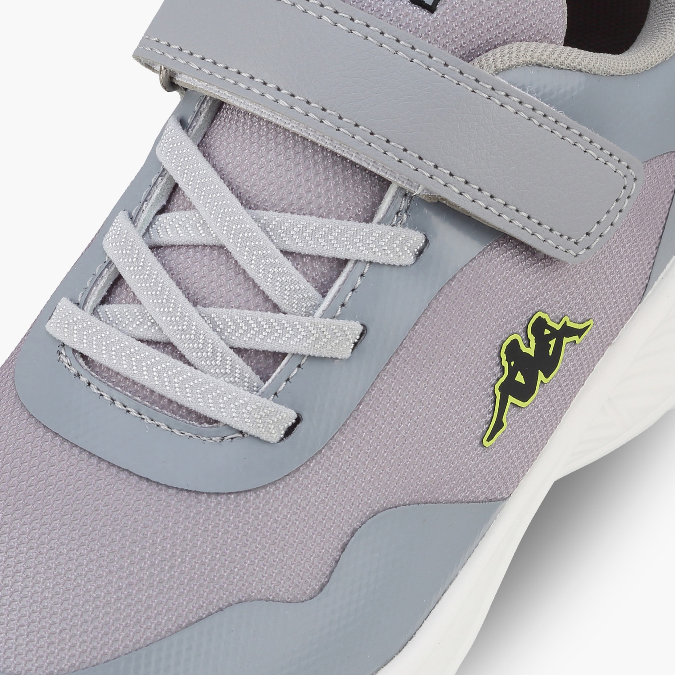 Kappa Kids Logo Print Hook & Loop Sports Shoes-girls-shoes-sneakers-image-4