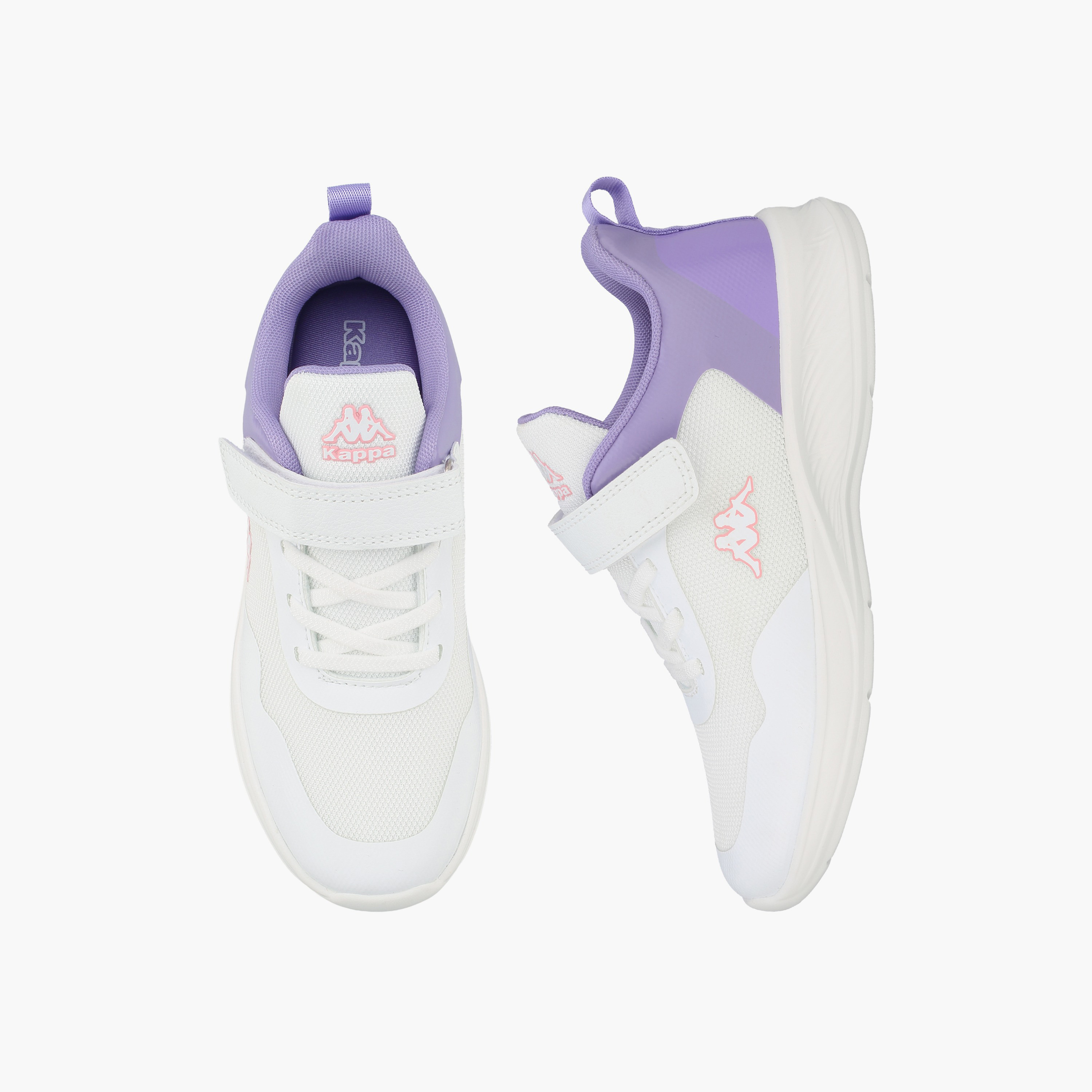 Kappa Girls Logo Hook & Loop Sports Shoes-girls-shoes-sneakers-image-1