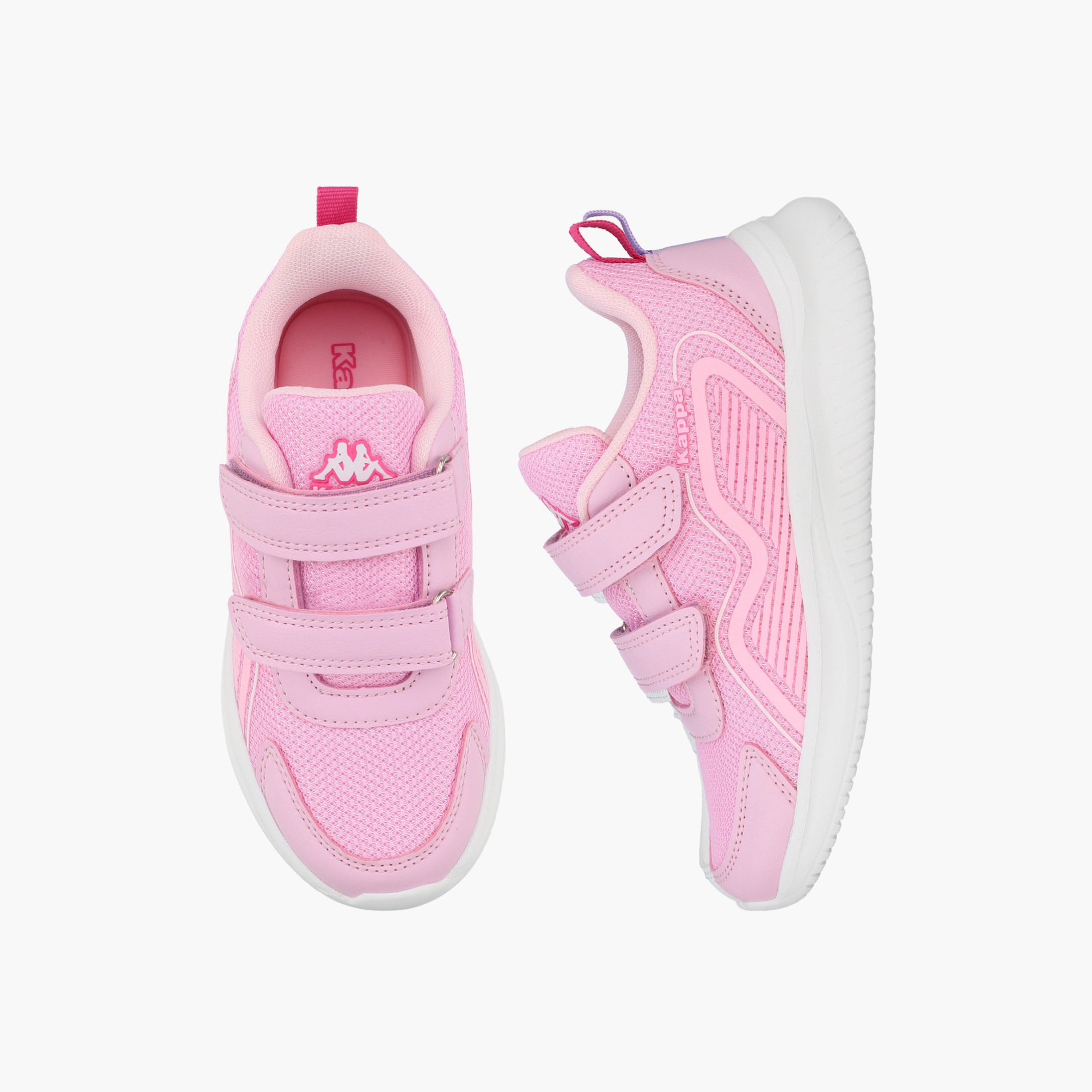 Kappa Girls Panelled Hook & Loop Sports Shoes-girls-shoes-sports-image-1