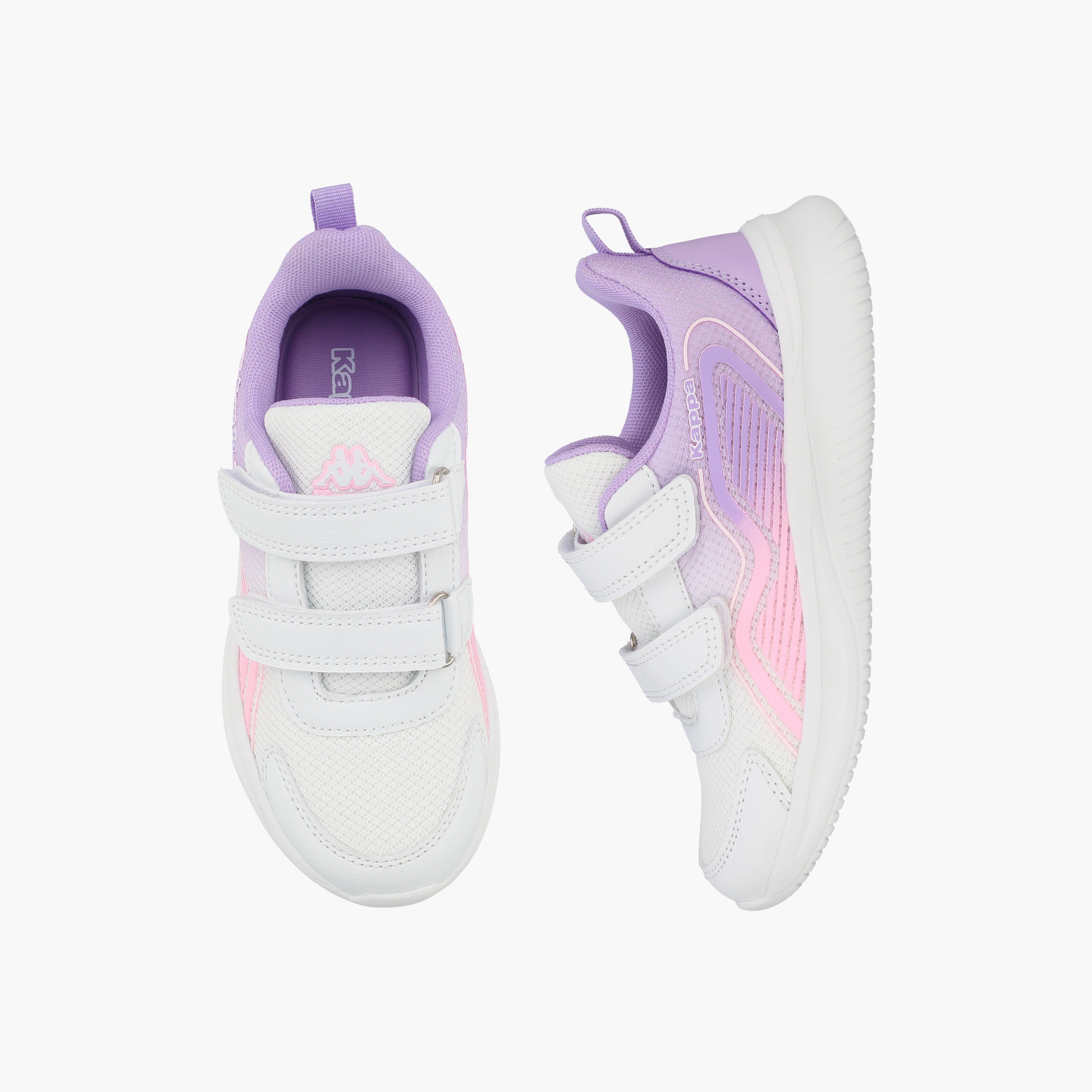 Kappa Girls Panelled Hook & Loop Sports Shoes-girls-shoes-sports-image-1