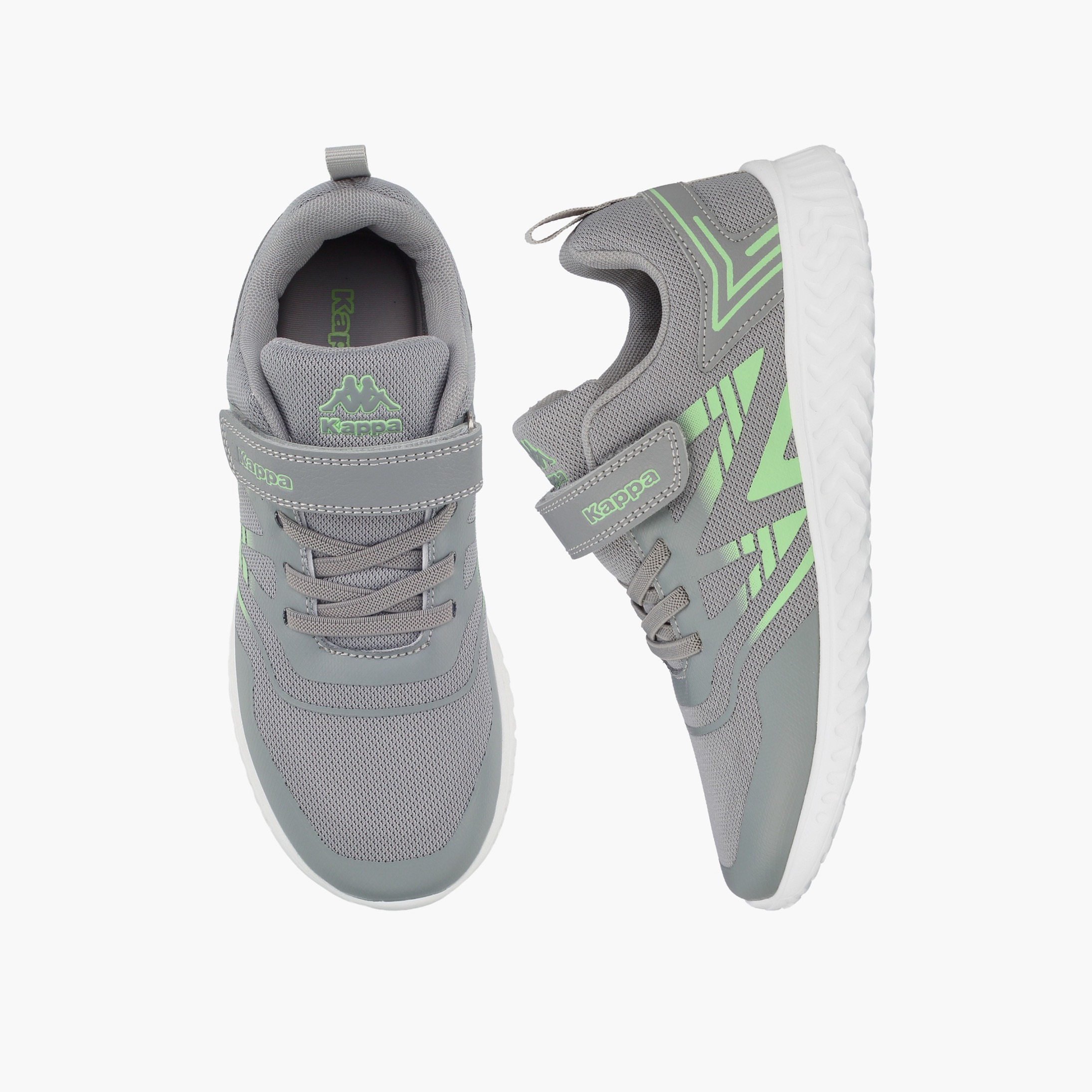 Kappa Boys Logo Print Hook & Loop Sports Shoes-sports-boys-shoes-image-1