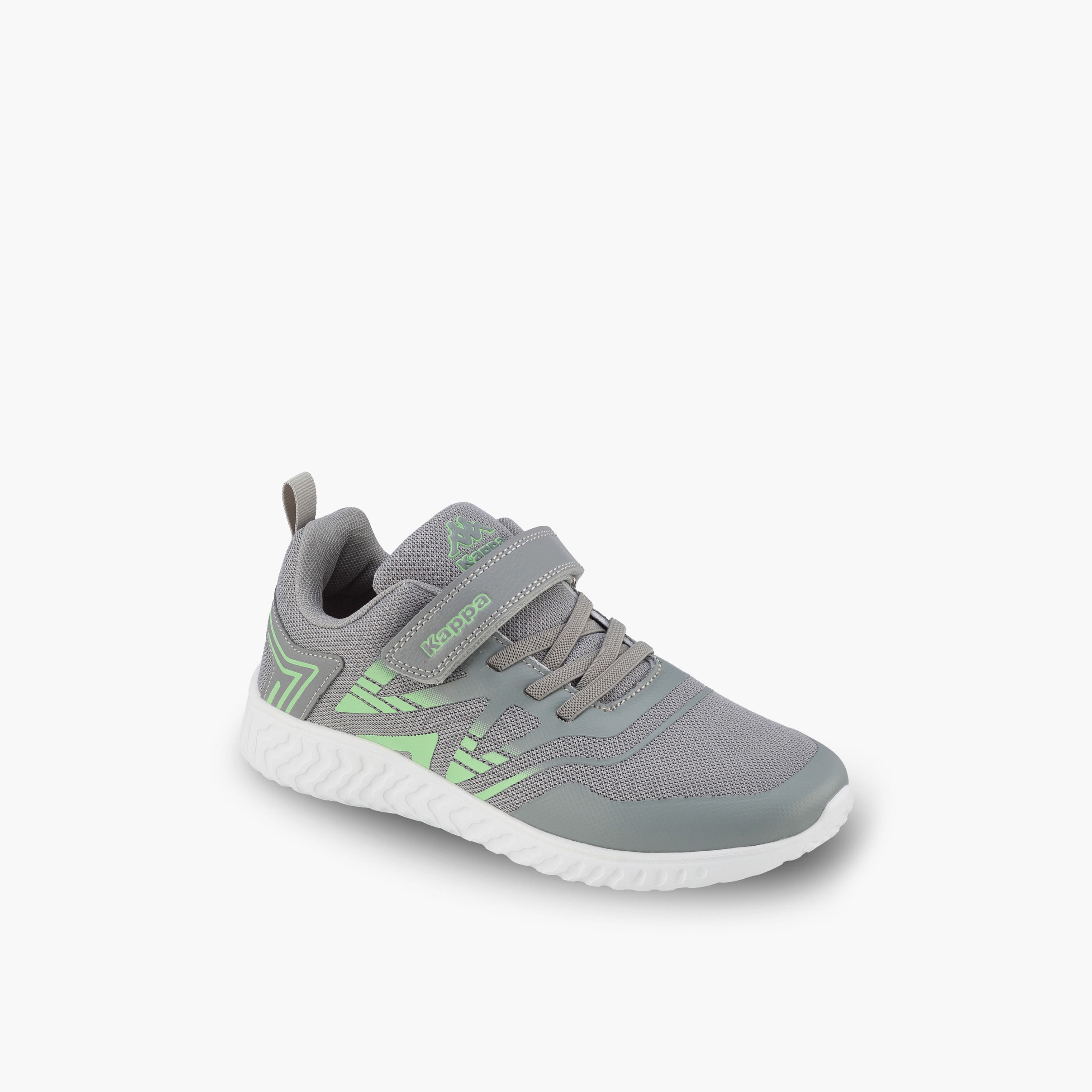 Kappa Boys Logo Print Hook & Loop Sports Shoes-sports-boys-shoes-image-2
