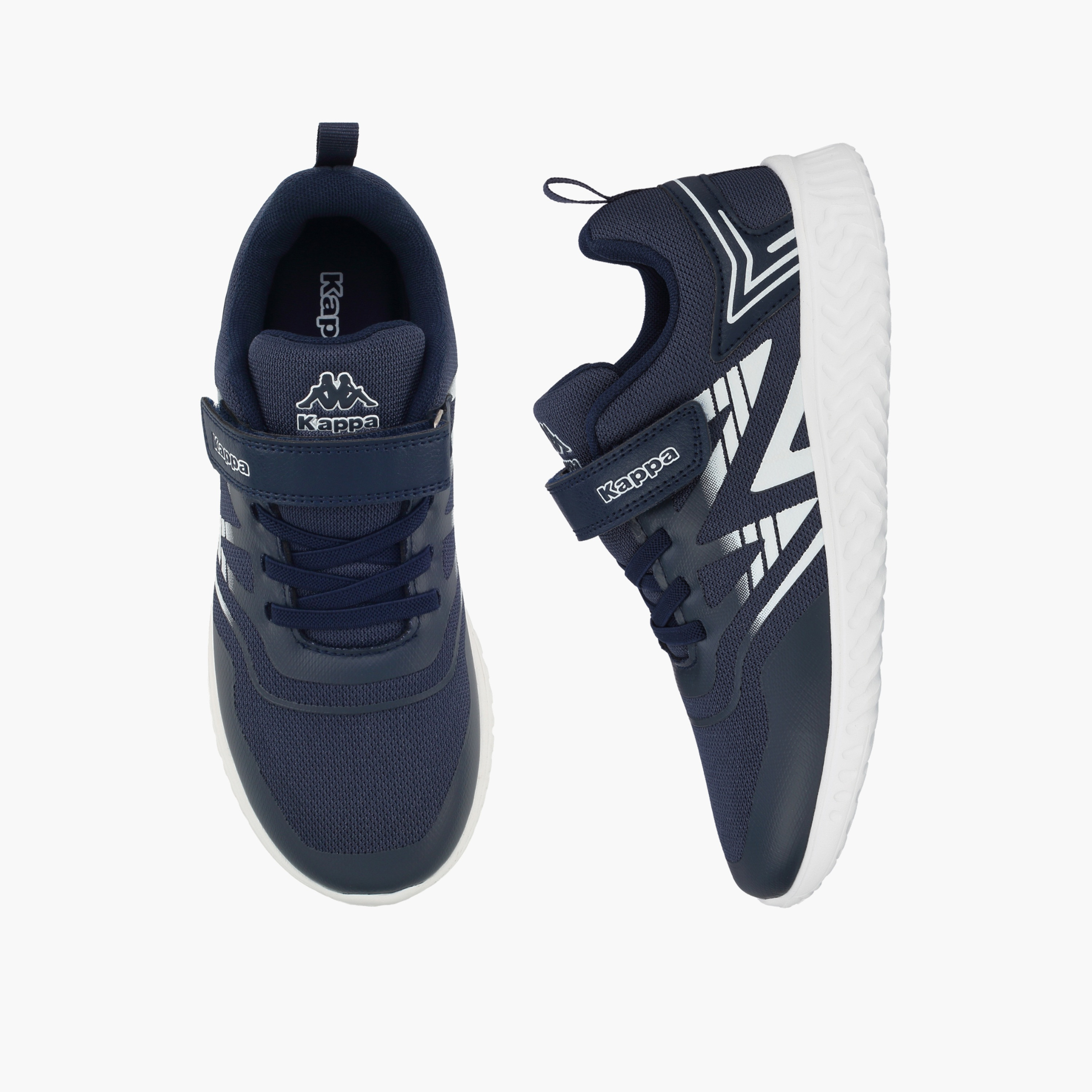 حذاء رياضي بطبعة شعار وشريط إغلاق لاصق للأولاد من كابا-sports-boys-shoes-image-1