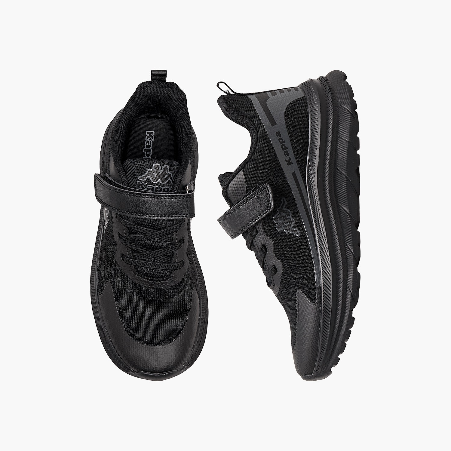 Kappa Boys Logo Hook & Loop Sports Shoes-boys-shoes-sports-image-1