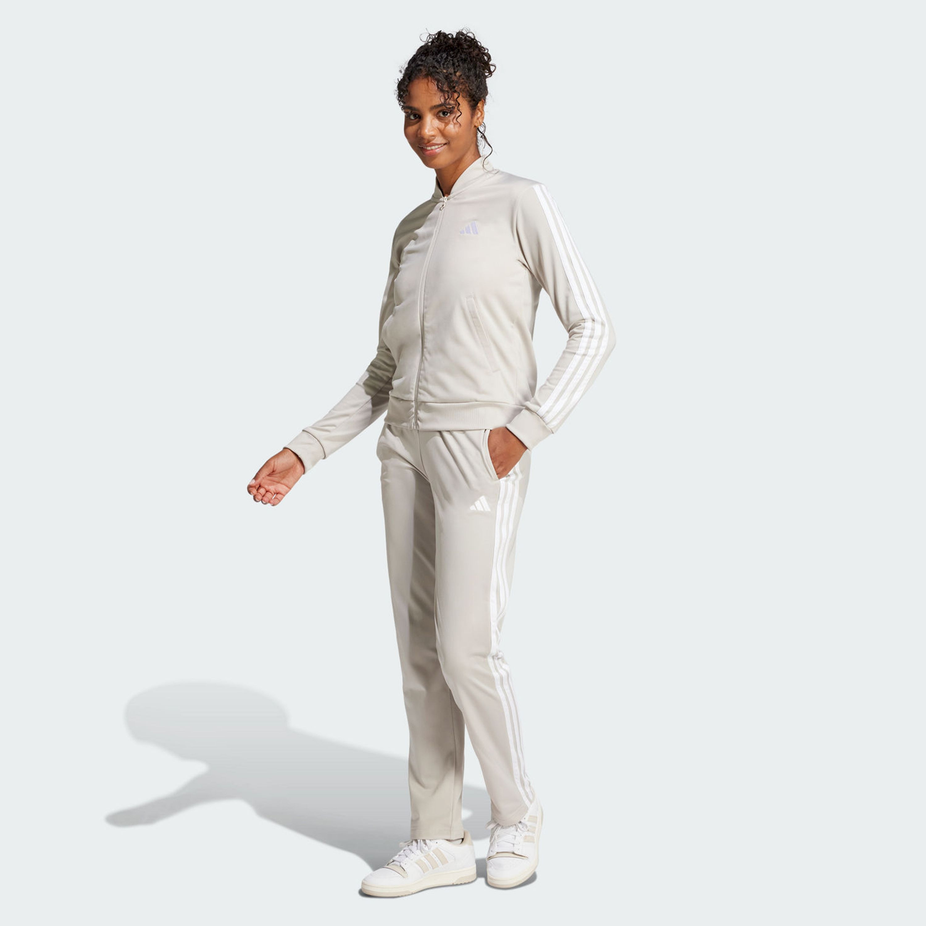 adidas Women's Essentials 3-Stripes Track Suit | OE-women-clothing-sportswearandactivewear-trackpantsandtracksuits-image-1